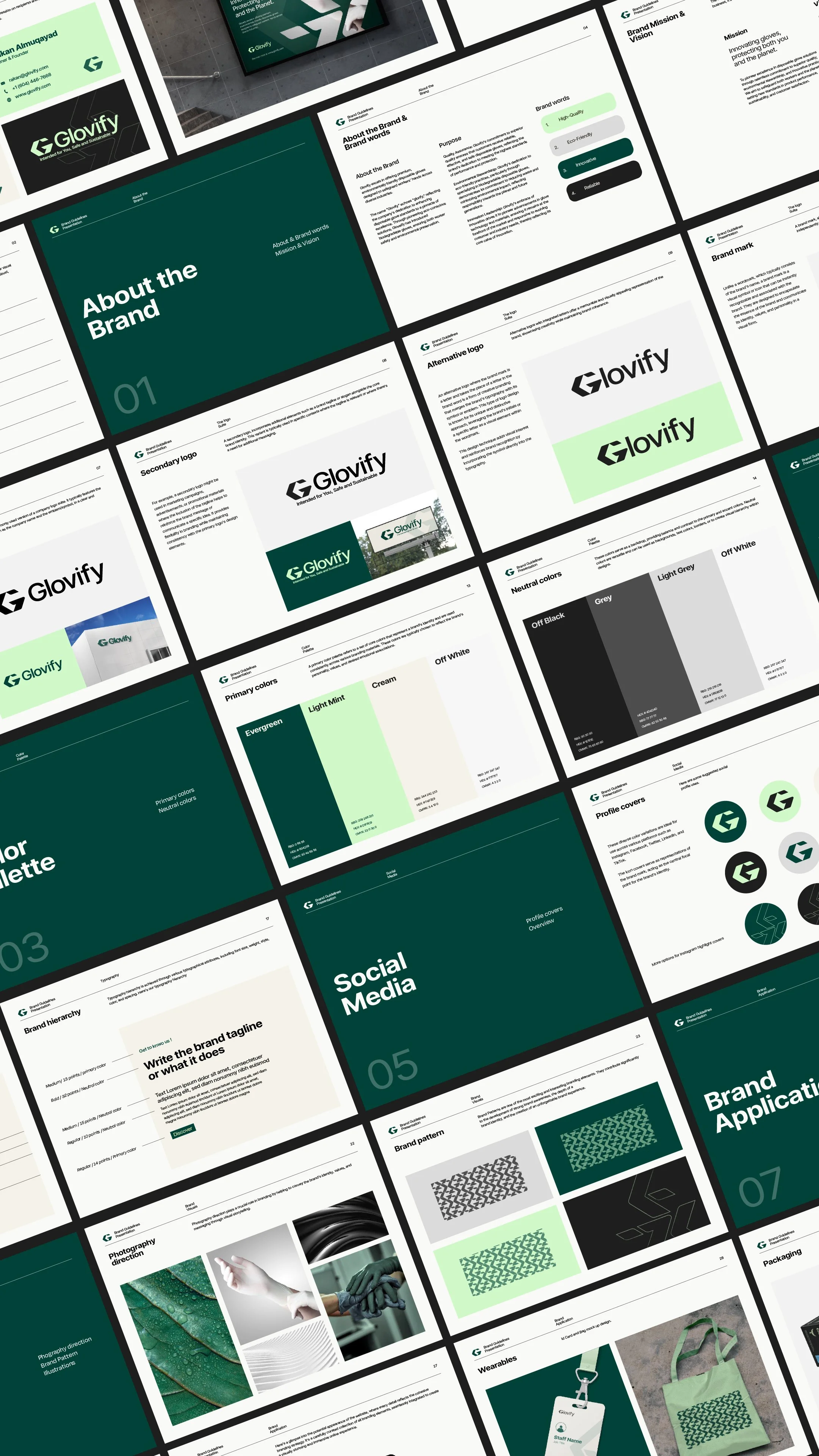 Glovify brand board