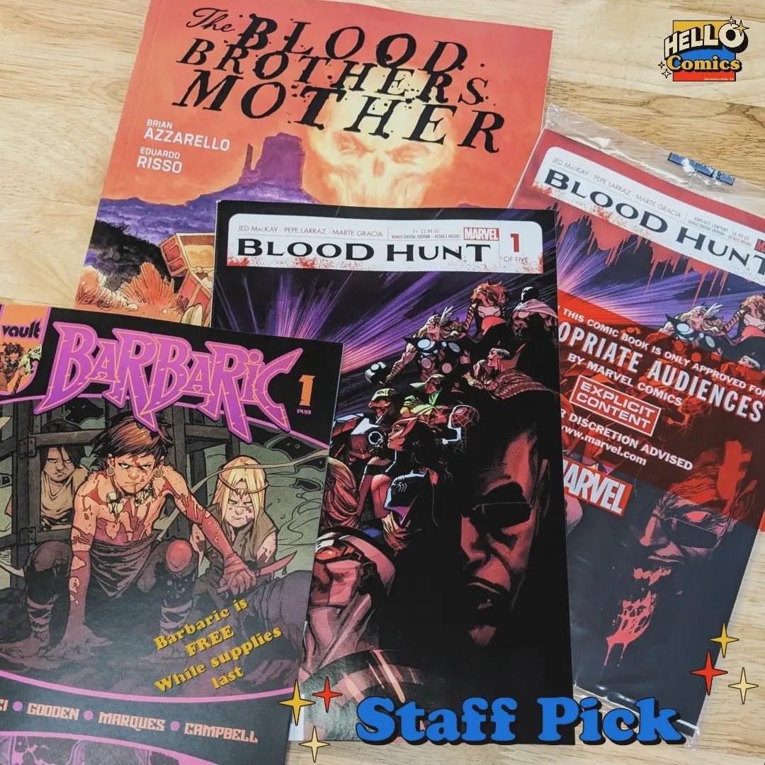 All the awesome comics this week have Blood in the Title!