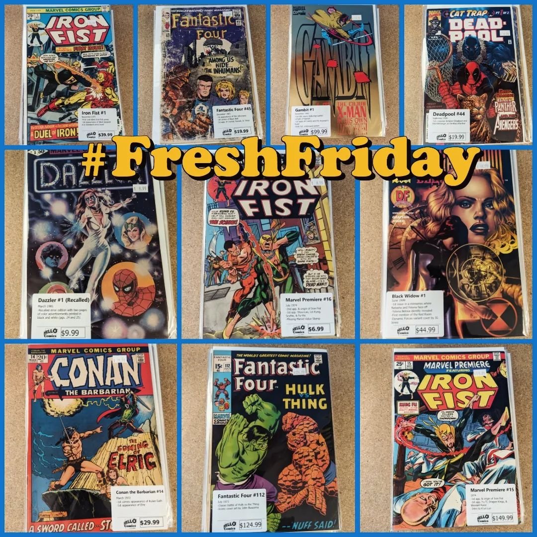 #FreshFriday ✨ Friday morning we'll only be putting out the books posted above, we've still got the back issue bins from last week but with FREE COMIC BOOK DAY on Sat May 4th we're only doing key books this time. These Fresh Friday Key Issues will no