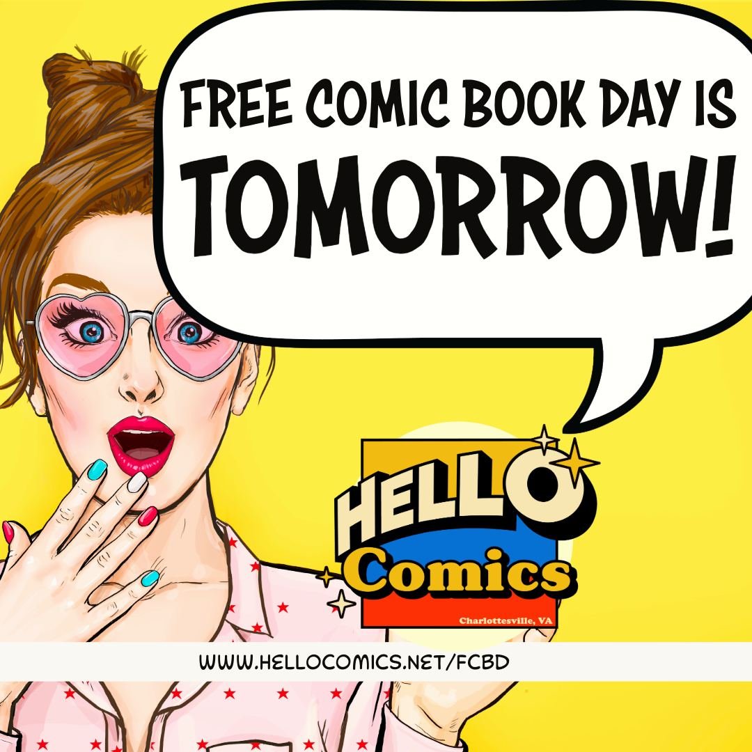 Don't forget - Extra free comics if you bring a donation for the Blue Ridge Area Food Bank!