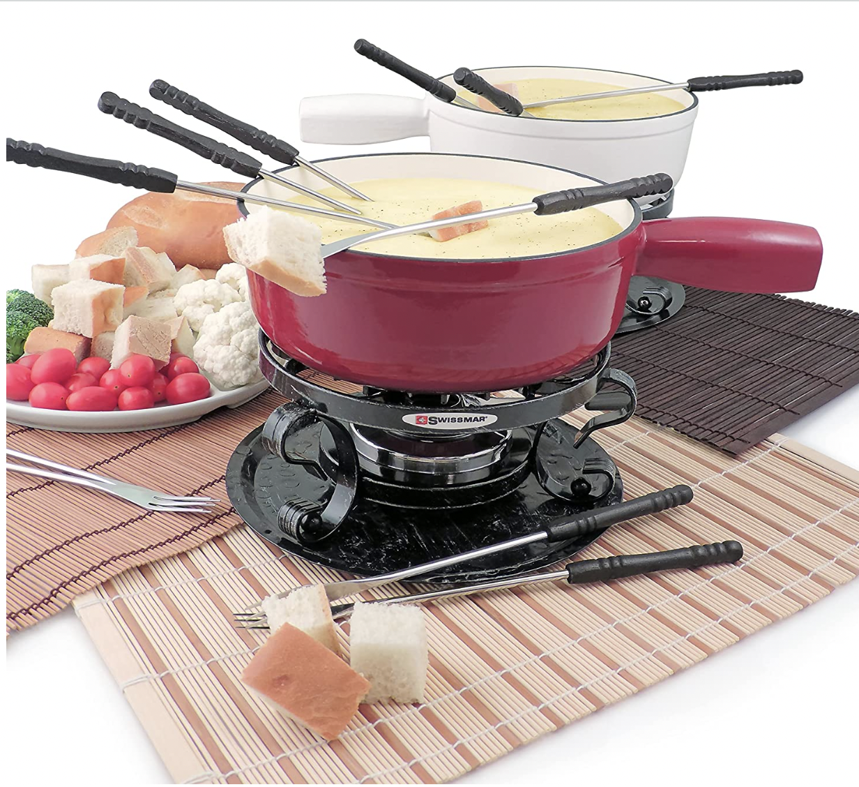 SWISSMAR 9-PIECE LUGANO FONDUE SET — Miami Cheese Shop