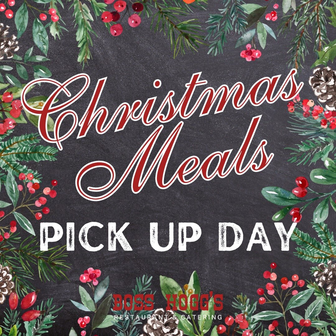 Today is Christmas Meal Pick Up Day!

Thank you to everyone who chose to let us host your Christmas Meals this year. We appreciate each and everyone one of you and hope you have a magical Holiday Season.

Pick up: 
We offer pick up at BOTH LOCATIONS!
