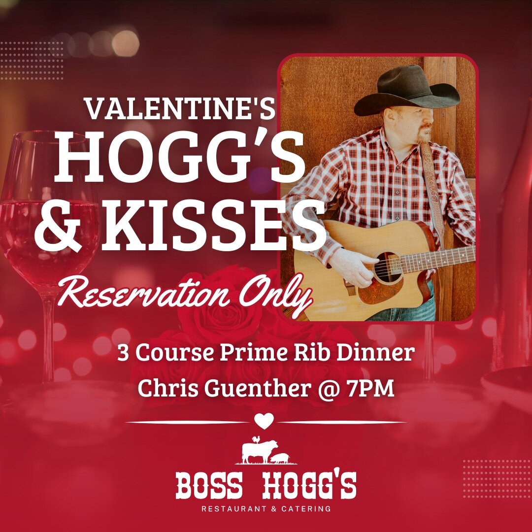 Get lost in the melody, savoring each bite. We are hosting a Valentine's night of live music and a decadent 3-course Prime Rib dinner.

The menu is LIVE and we can't wait to see you all here on FEBRUARY 10th. Reservations start at 5pm and Chris Guent