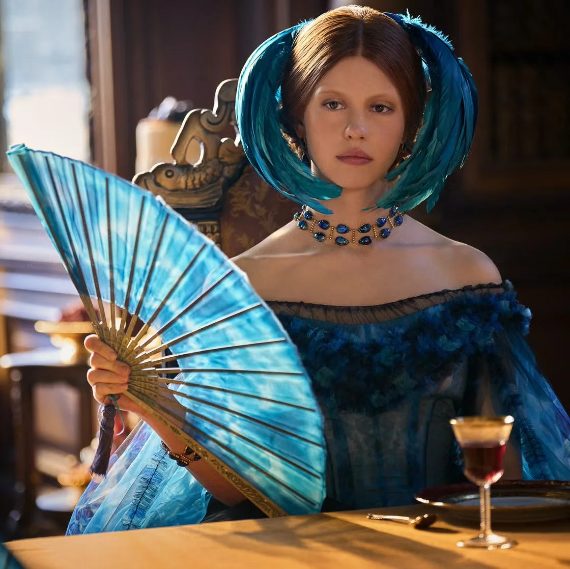 Mia Goth stuns in Frankenstein, wearing Tiffany’s vintage Jewels