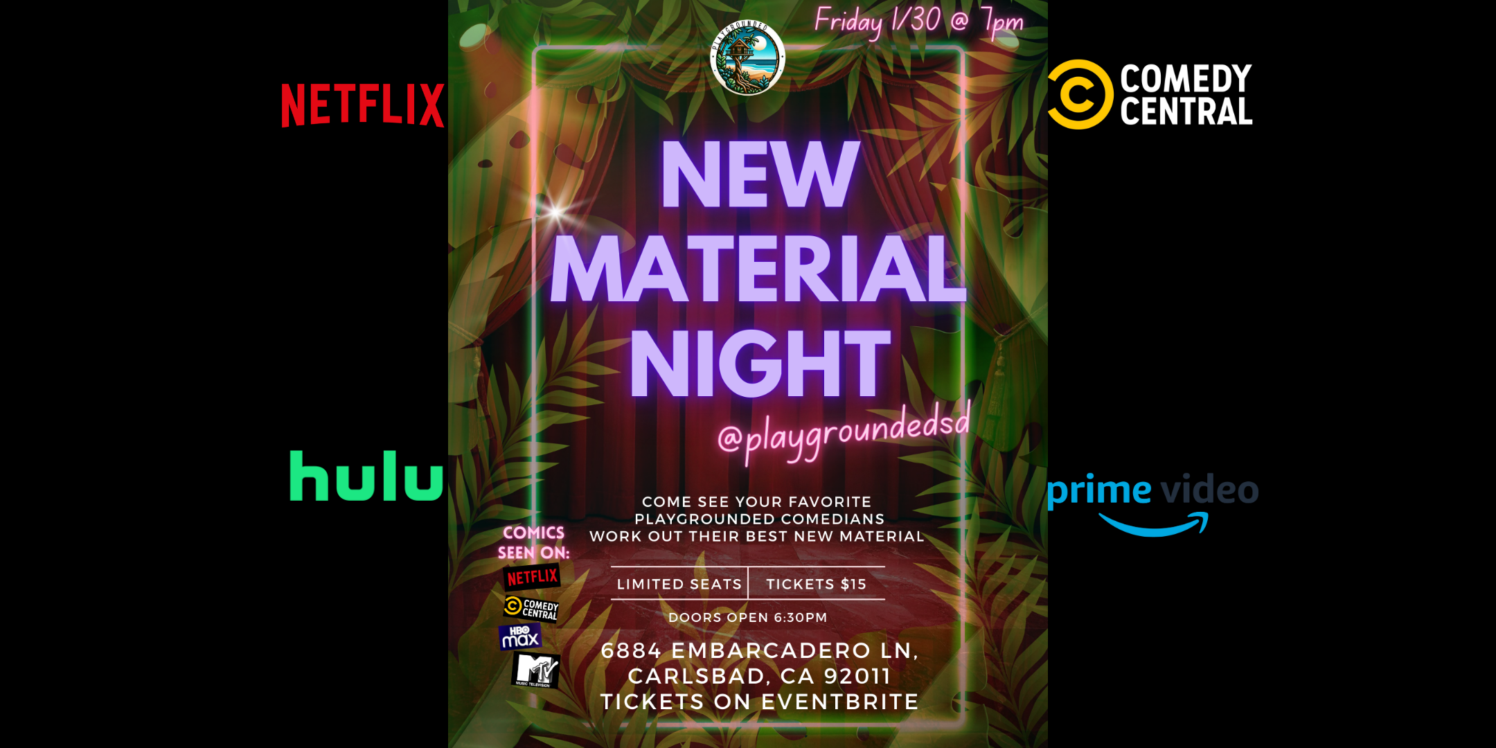 2/27 - Carlsbad (CA) New Material Night!