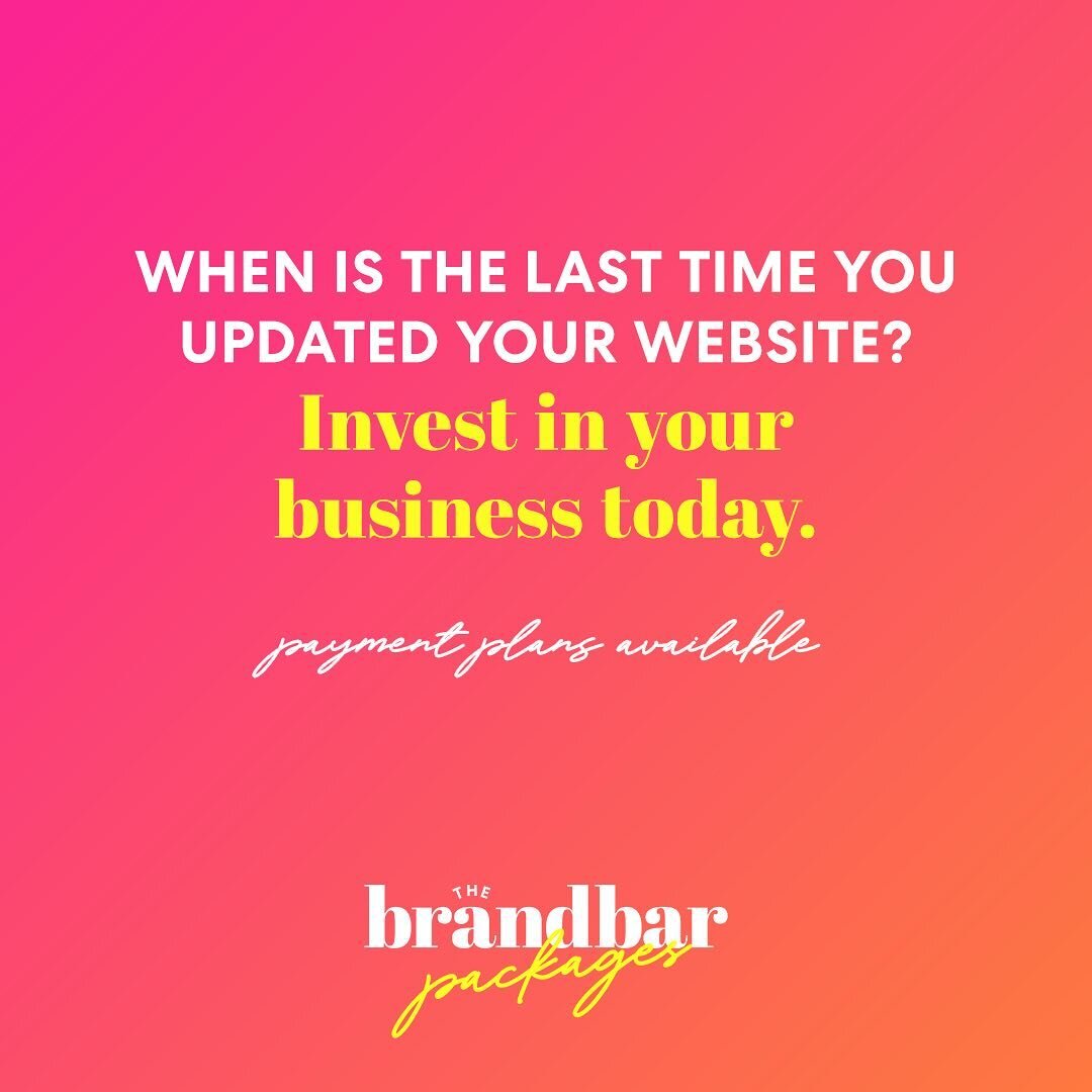 Schedule a 15 minute complimentary call with us and we can assess the right package for your business needs. If your business needs don&rsquo;t fit one of these packages exactly, we will create one that does. 

Link in bio and stories to book your ca