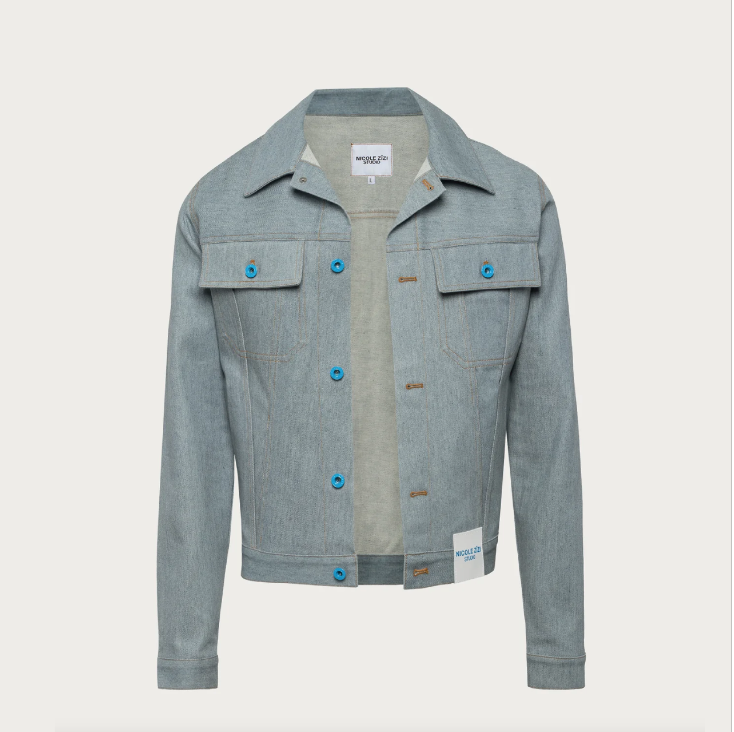 NICOLE ZÏZI-RECYCLED BLUE COTTON DENIM TRUCKER JACKET-Famm.png