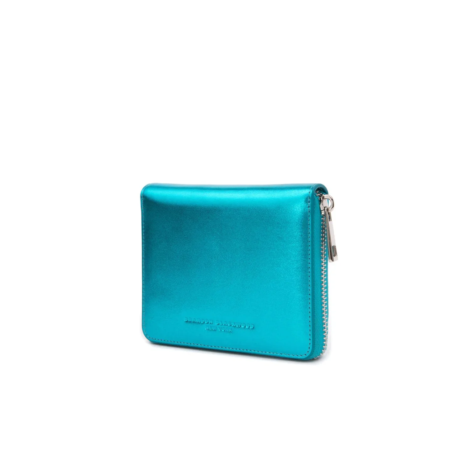 Brandon Blackwood-Tristan Wallet Metallic Blue Leather Smooth Blue Interior Silver Hardware-Famm.jpg
