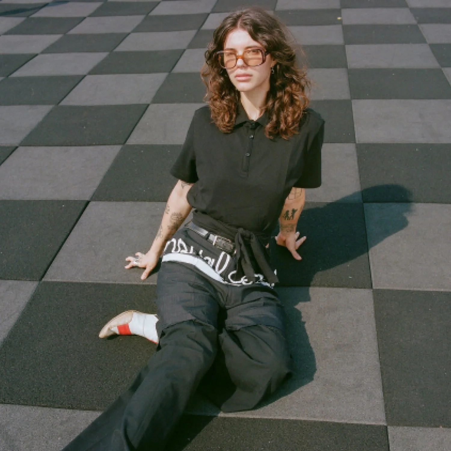 Official Rebrand-INFINITE SENSUAL CONFIGURATIONS painted dress shorts-Famm.jpg