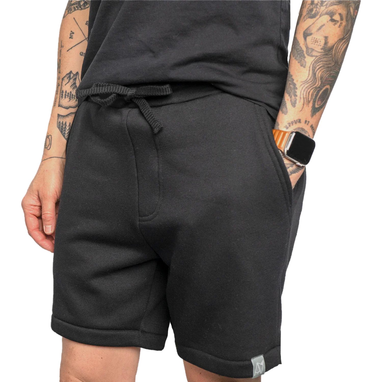 Androgynous Fox-Sweat shorts black-Famm.jpg