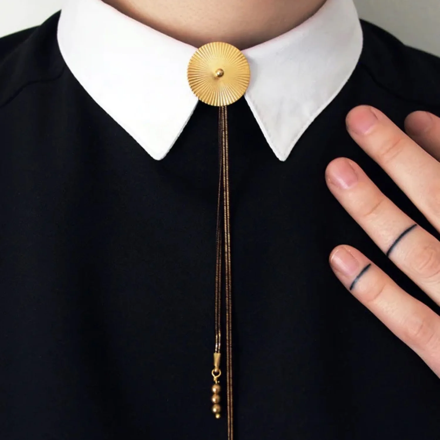 Lord-Violet-TROLLOP Black & Gold Bolo Tie - Mini-Famm.jpg