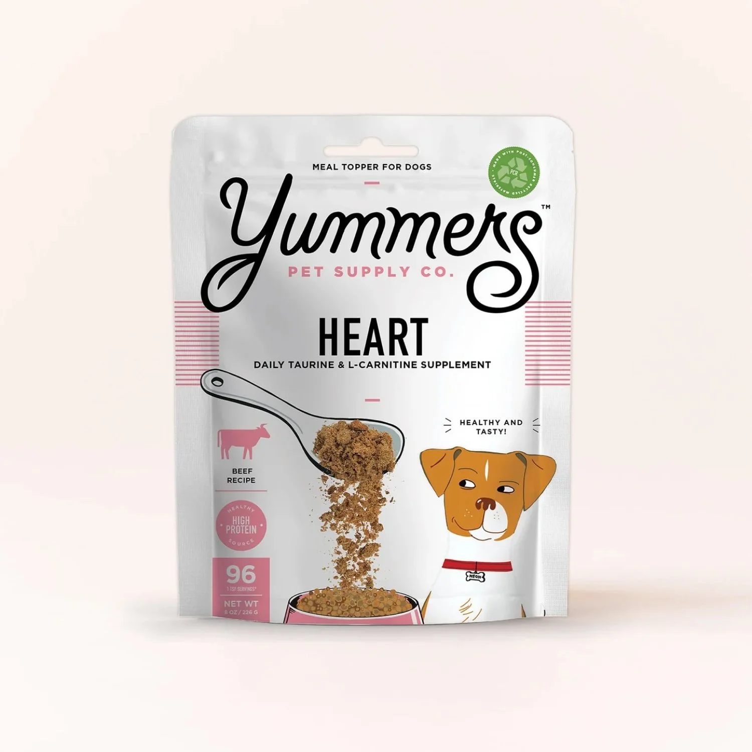 Yummers Pets-Heart Aid - Beef Supplement Mix-in for Dogs, 8 oz.-Famm.jpg