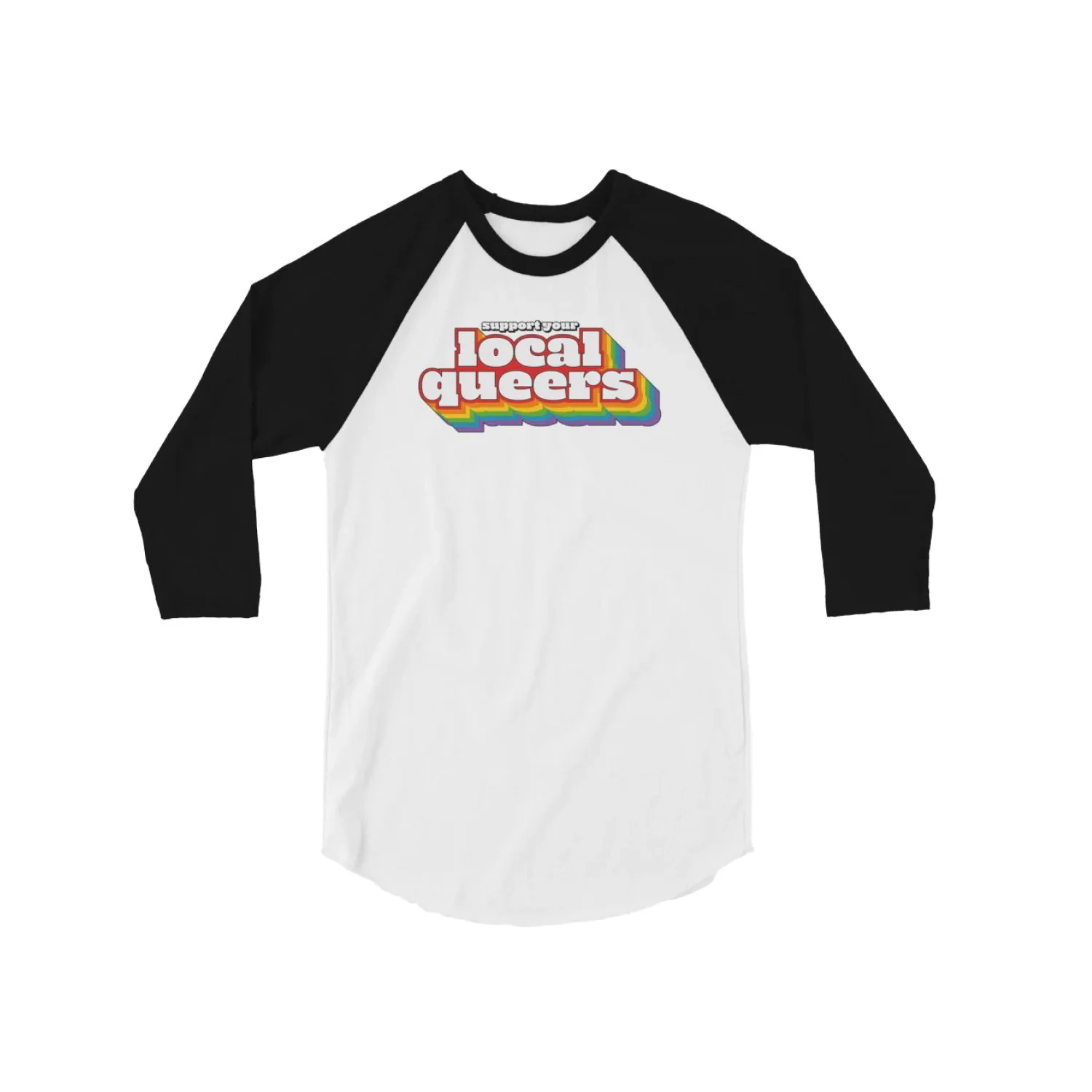 Queer Gear-Support Your Local Queers Baseball Tee-Famm.jpg