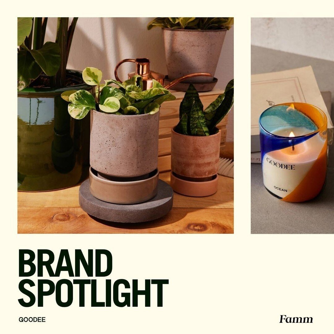 ☀️ BRAND SPOTLIGHT ☀️

GOODEE is a marketplace that curates essential homewares and lifestyle products that use responsible sourcing, ethical craftsmanship, and thoughtful designs.

Visit GOODEE&rsquo;s profile on Famm to learn more. Link in bio. 🌈 