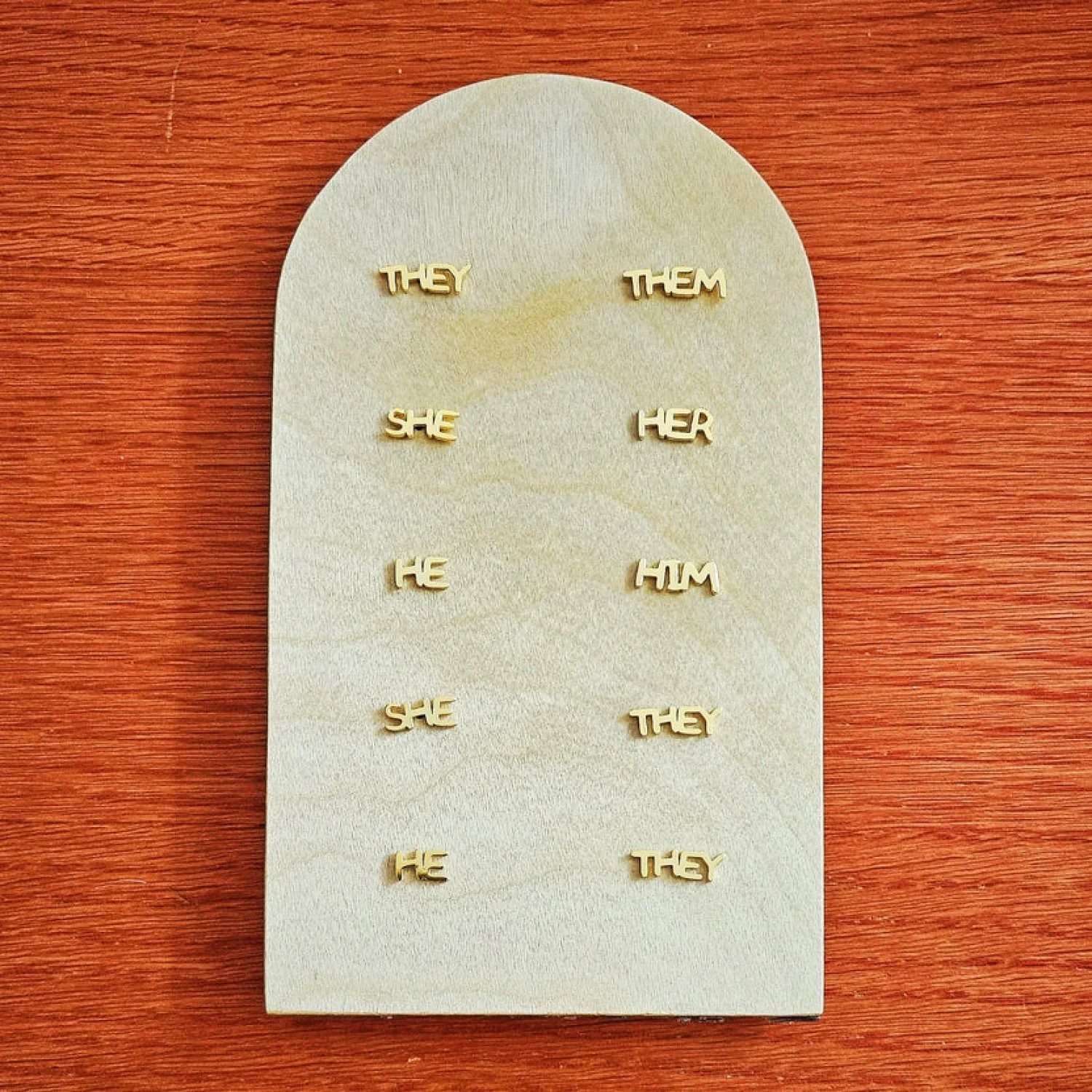 Misomomo-Gold Pronoun Stud Earrings-Famm.jpg