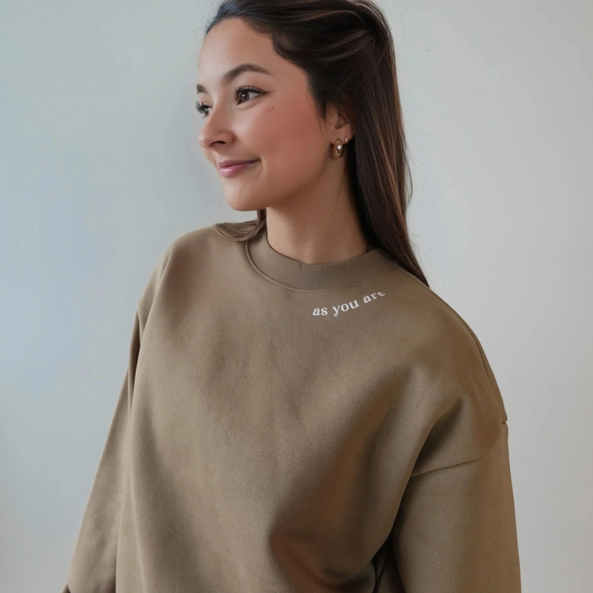 As You Are Apparel-Here For The Girls Crew Cappucino-Famm.jpg