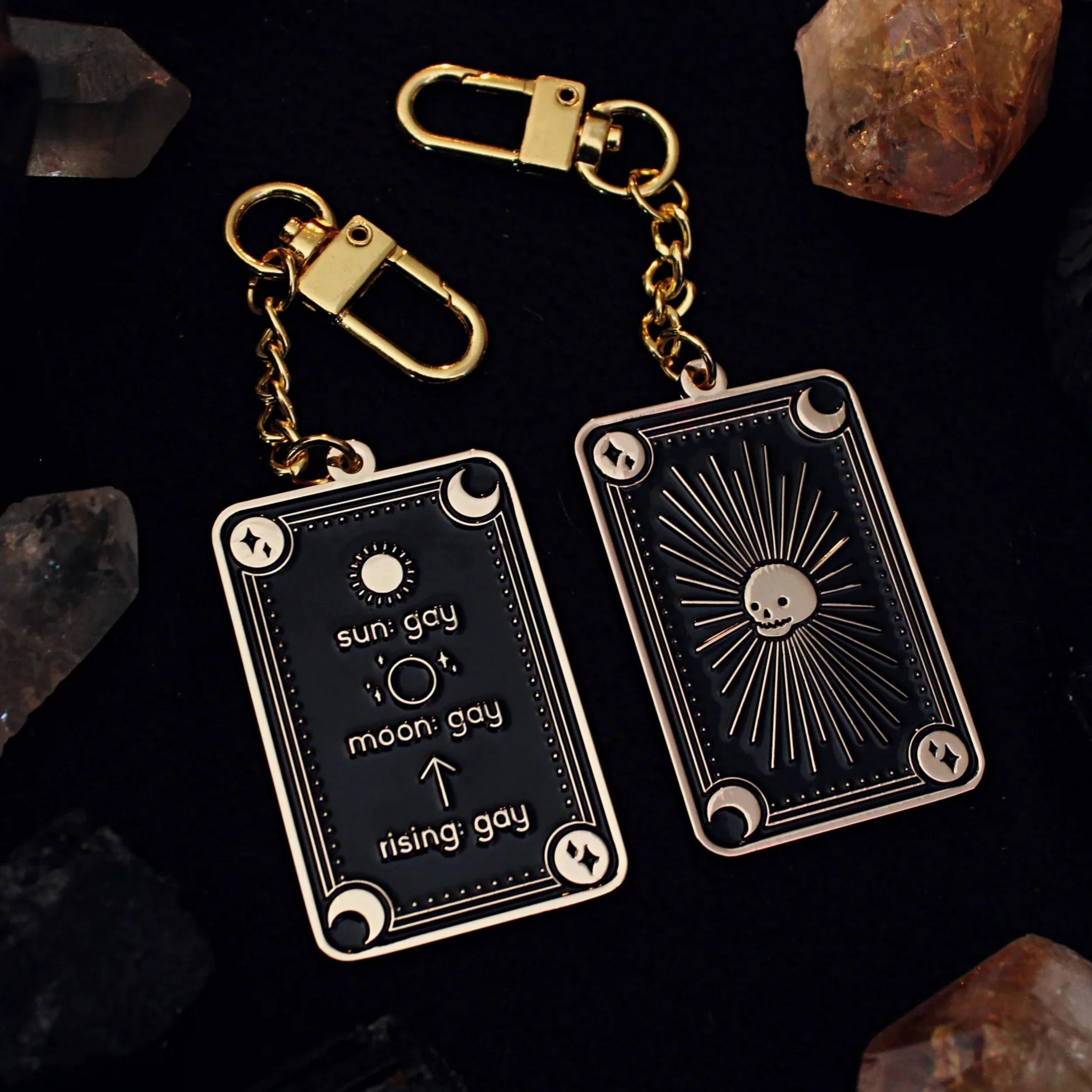 GRRRL Spells-Gay Signs Keychain-Famm.jpg