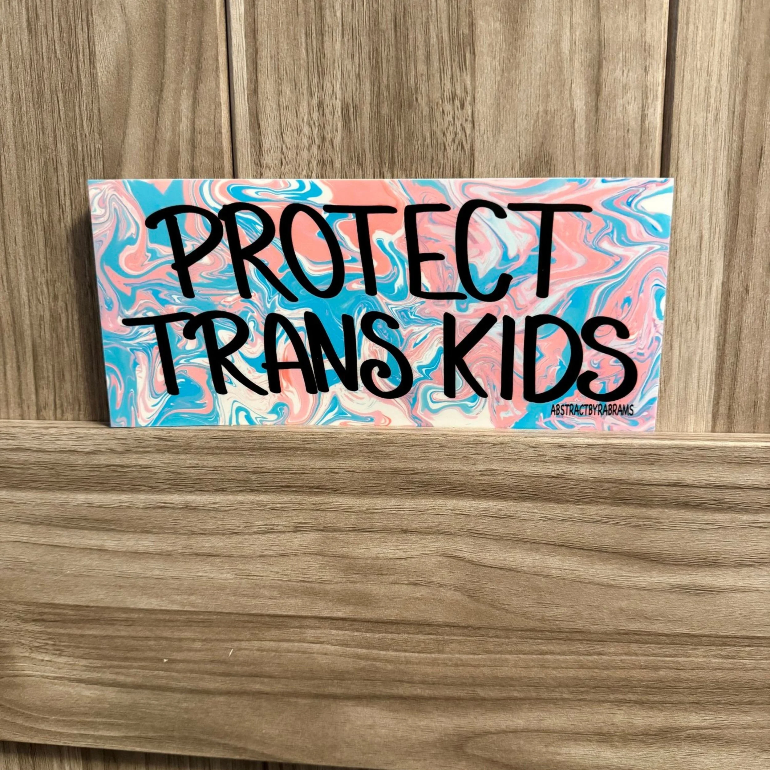AbstractbyRabrams - Protect Trans Kids Bumper Sticker- Famm.jpg