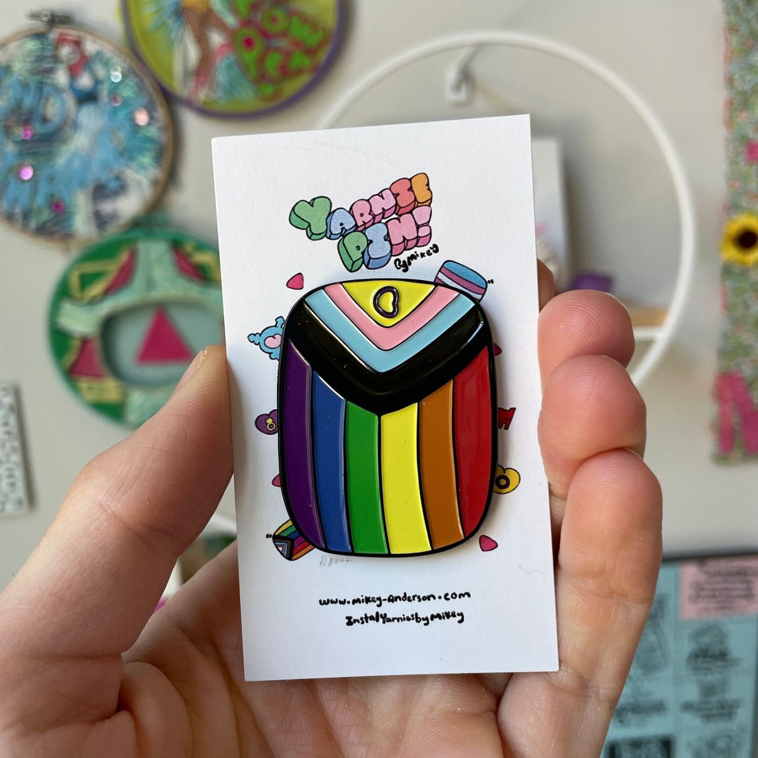 Yarnies By Mikey_Radical Progress Pride Flag Enamel Pin.jpg
