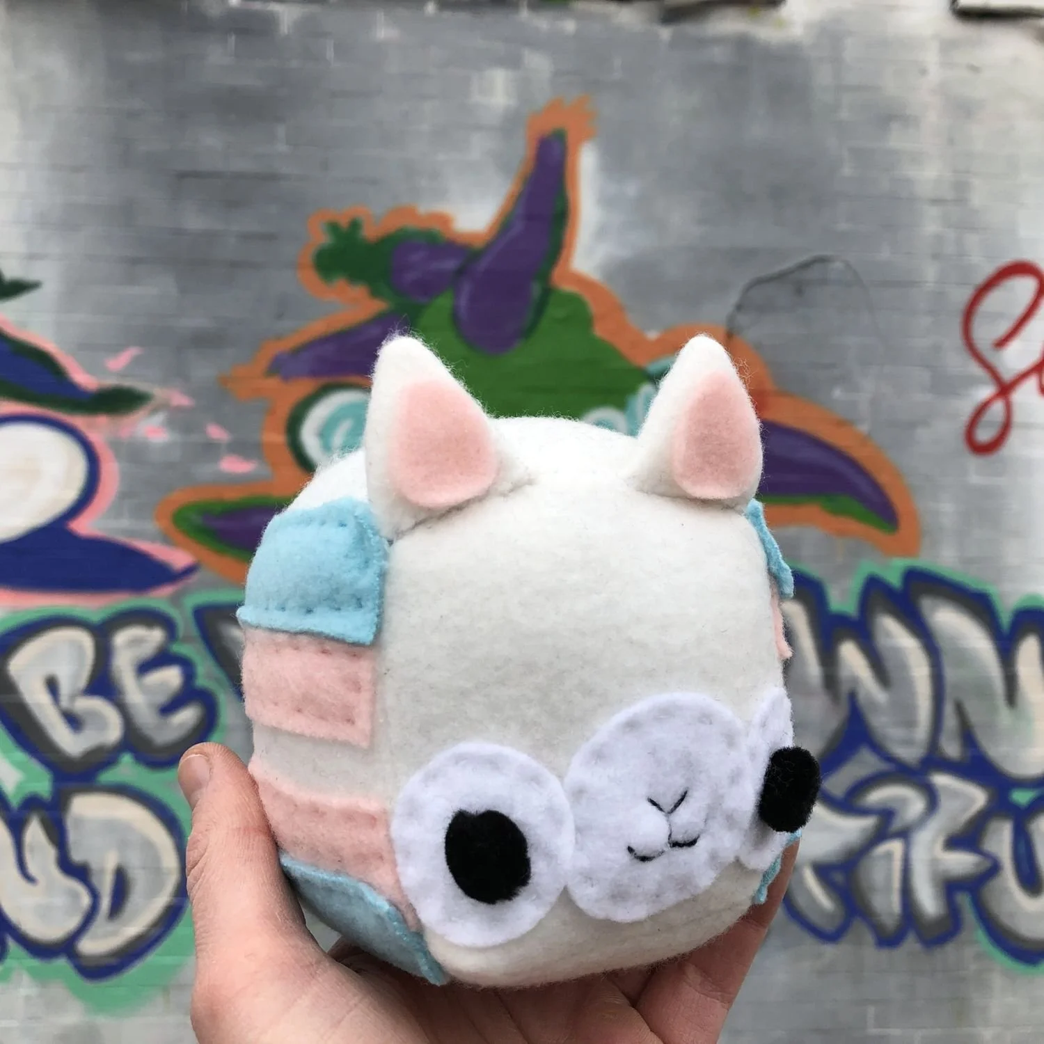Yarnies By Mikey_Trans pride Llamaie Yarnie.jpg