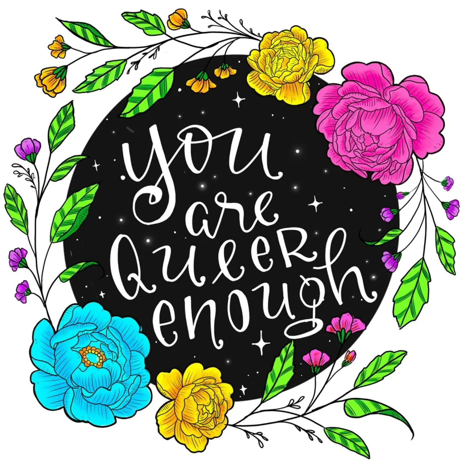 The Crafty Queer_You Are Queer Enough Art Print.jpg