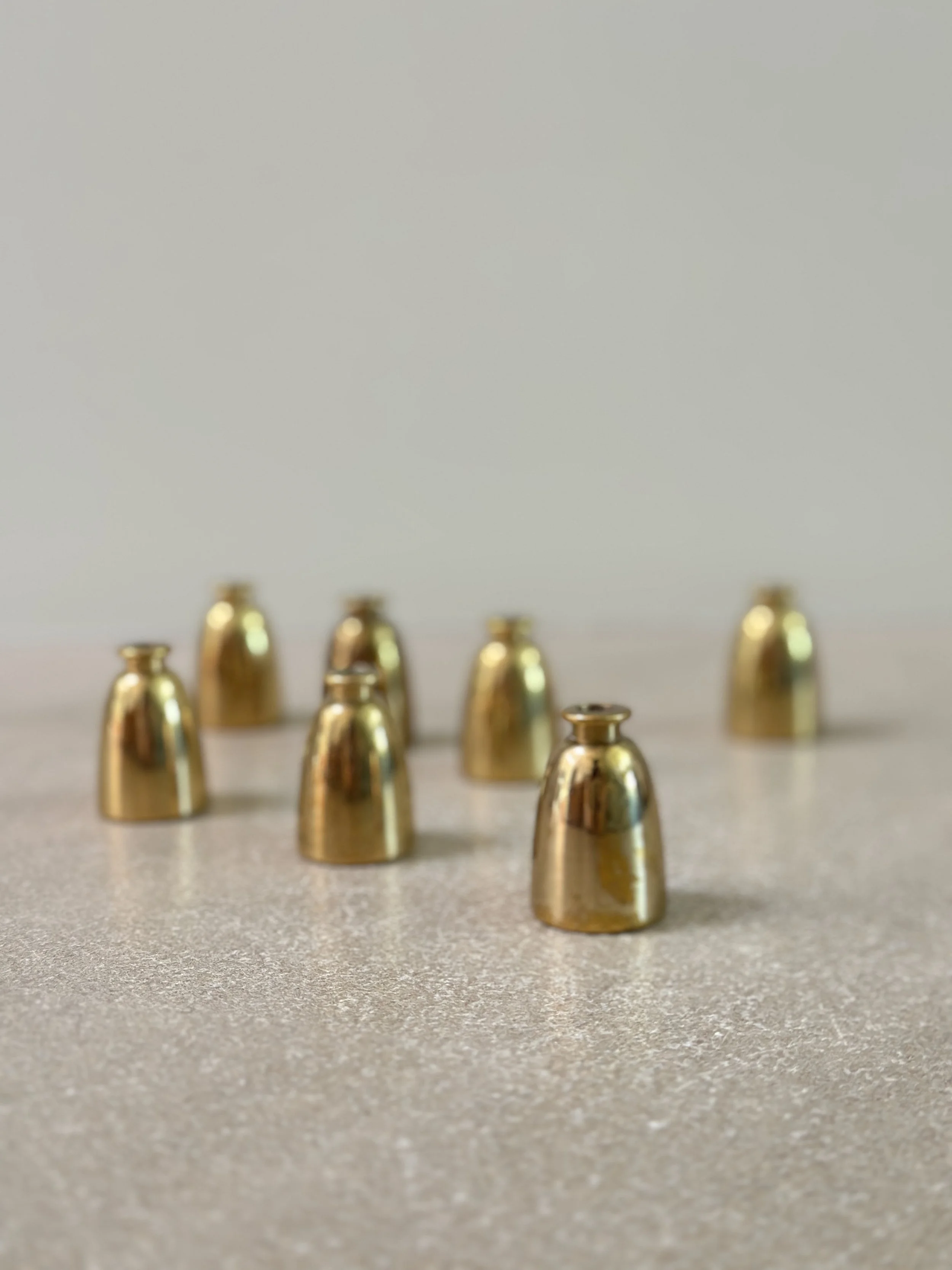 Brass Candle Holders by  Hans Agne Jakobsson, Sweden (Seven Available)