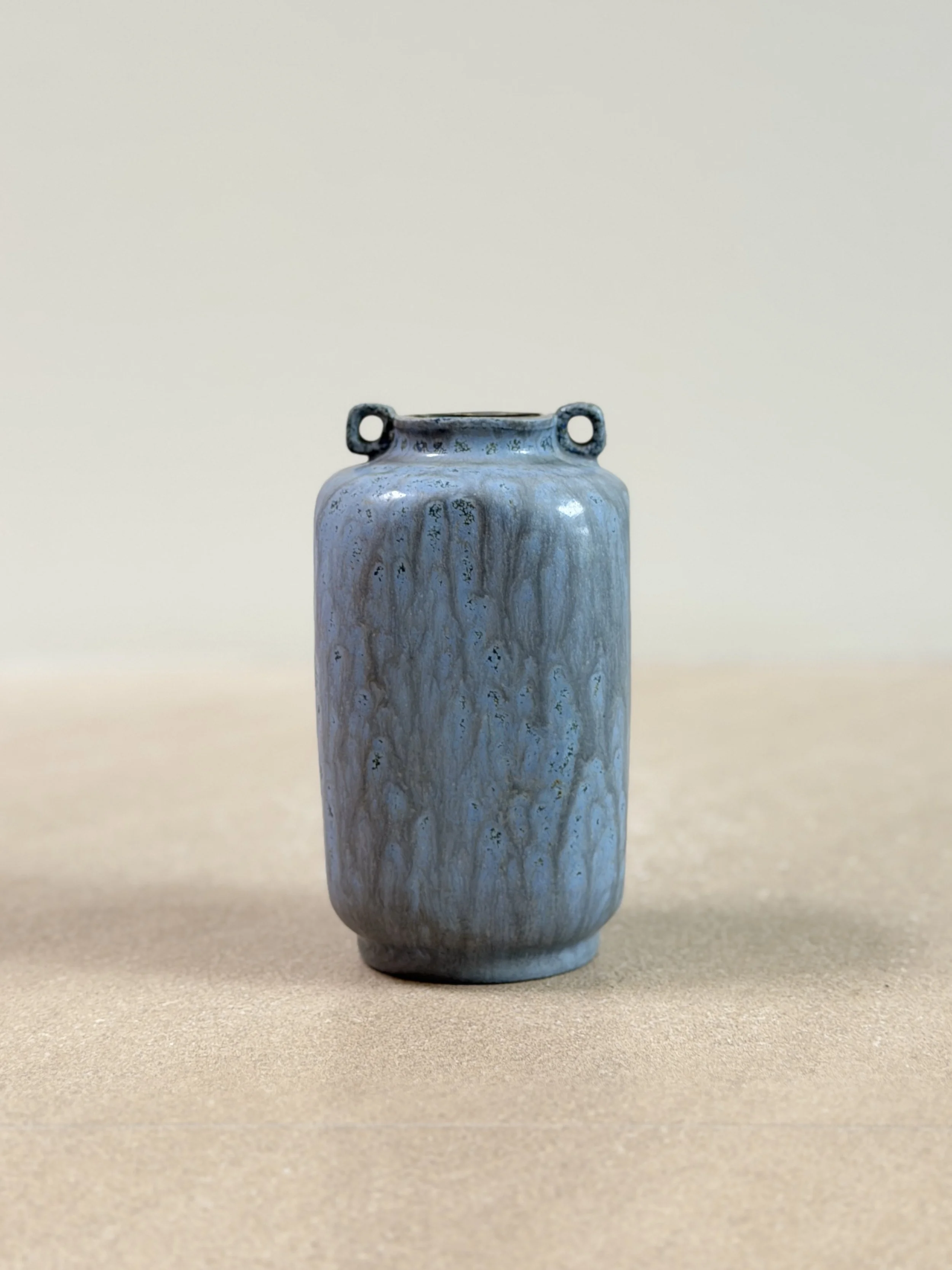 Blue Vase from Arne Bang, Denmark 1930s