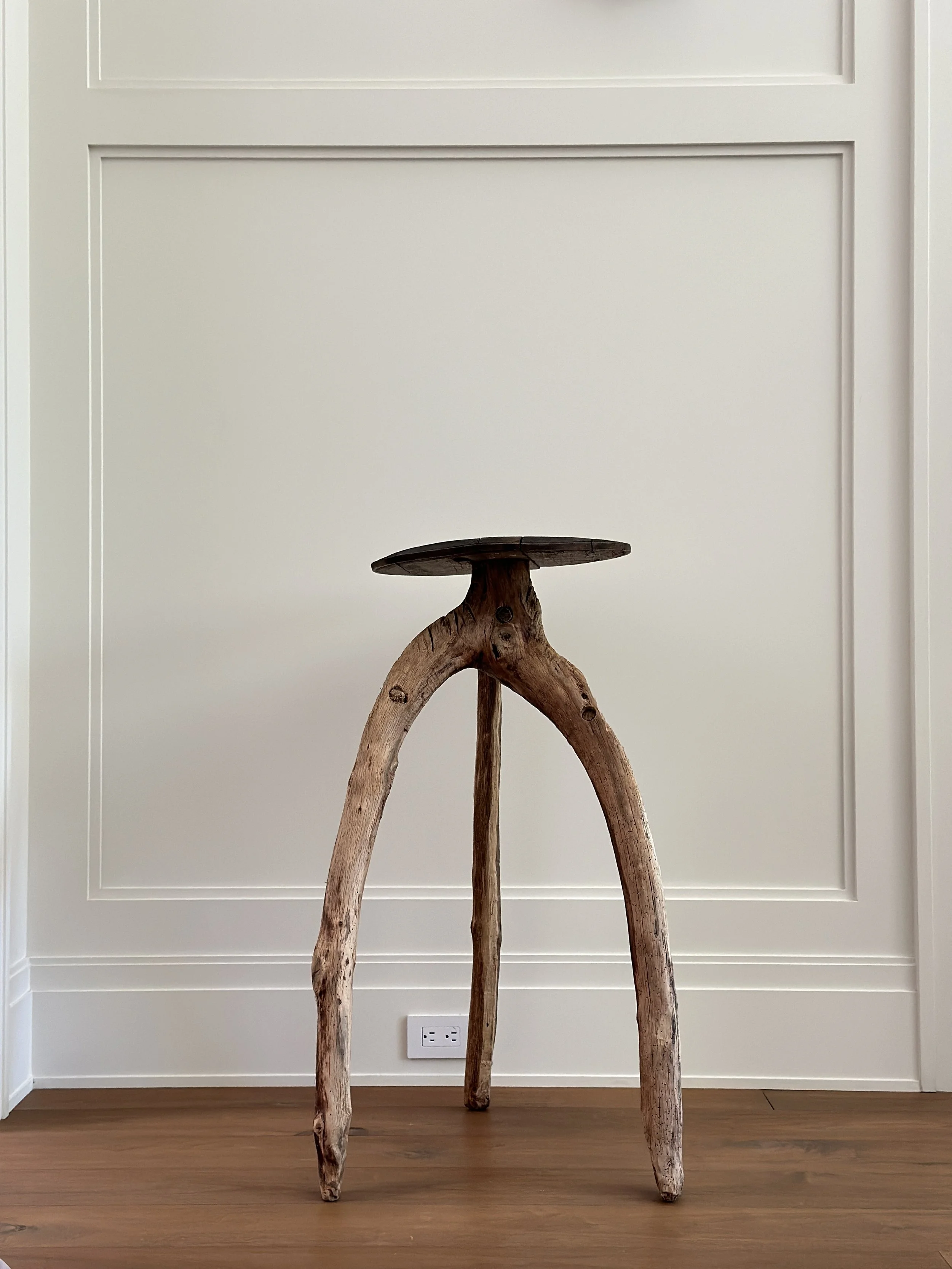 French Primitive Tripod Table