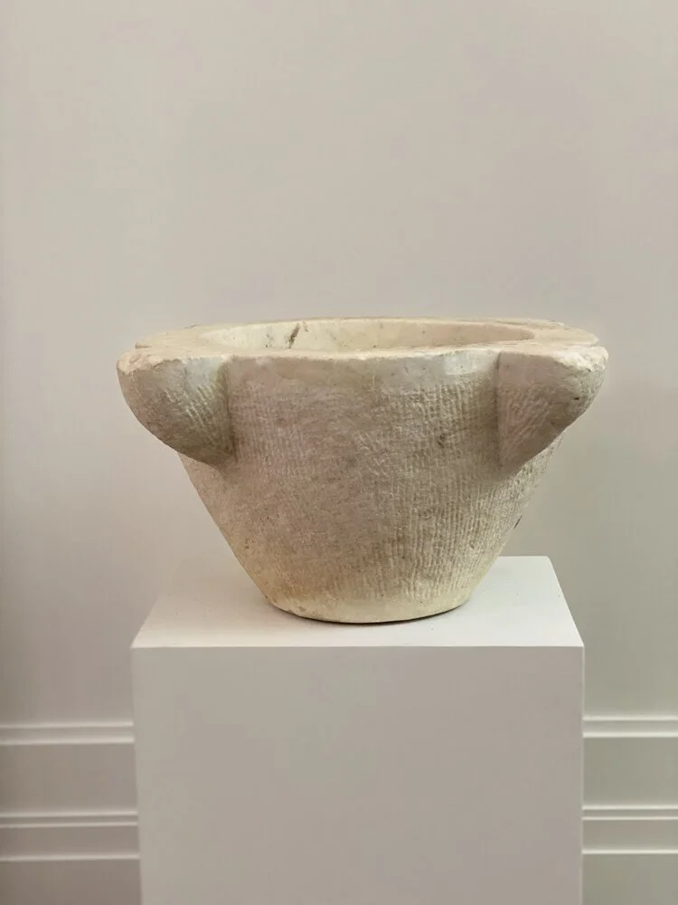 Massive French Marble Mortar, 19th Century