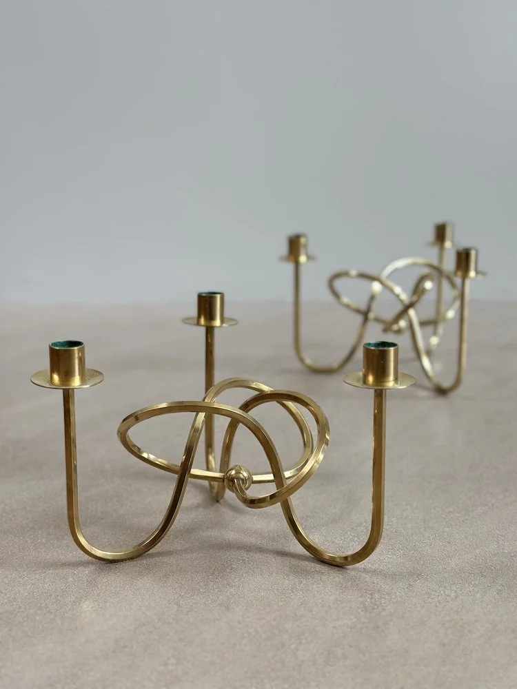 Brass Candlestick by Josef Frank, Sweden