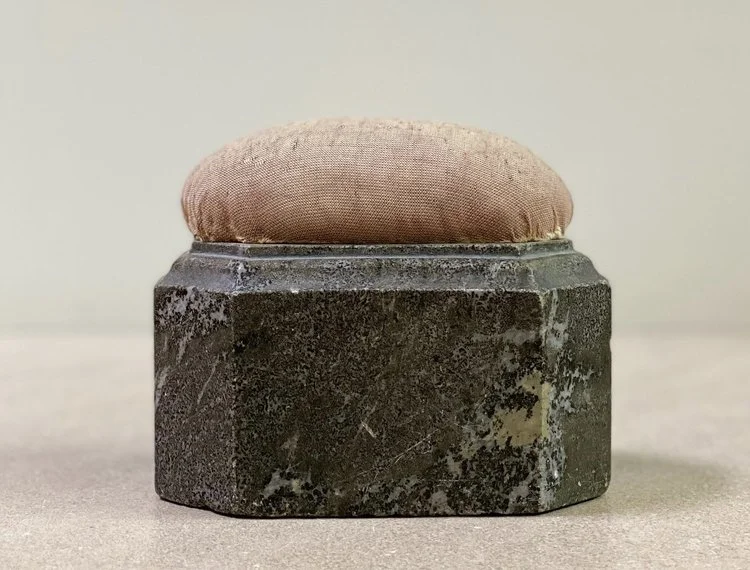 Swedish Kolmarden Marble Pin Cushion, Late 18th/Early 19th
