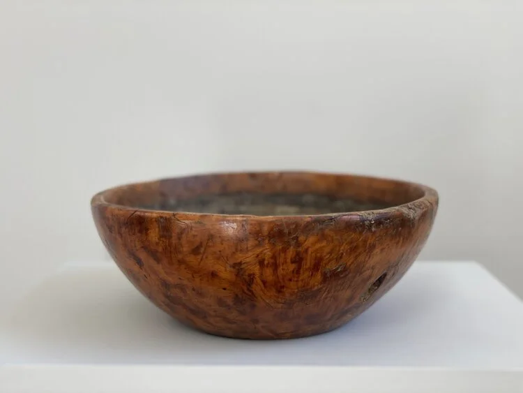 Ruddy Swedish Root Bowl, signed and dated 1844