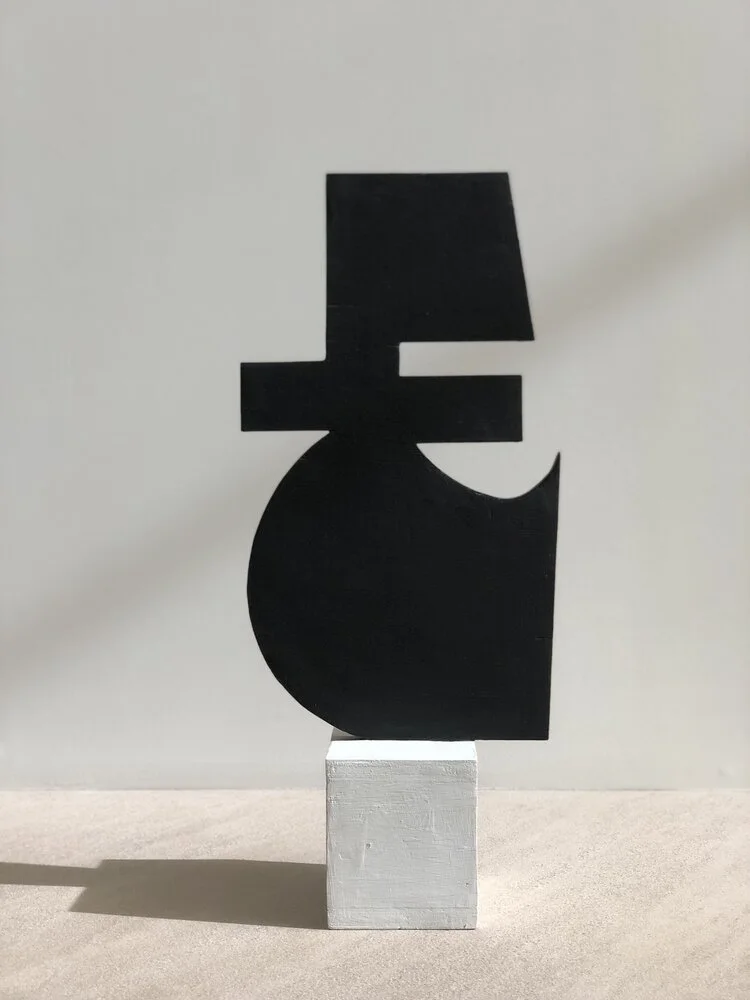 "Benjamin Abramowitz  Sculpture in Painted Wood #1" - RESERVE