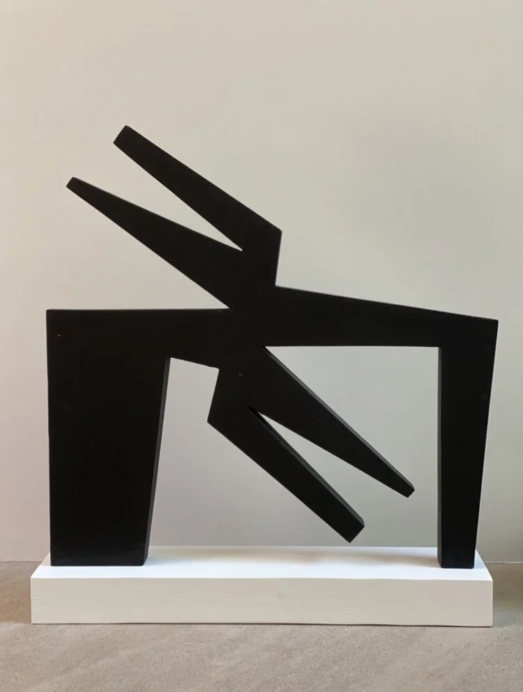 "Benjamin Abramowitz  Sculpture in Painted Wood #3"