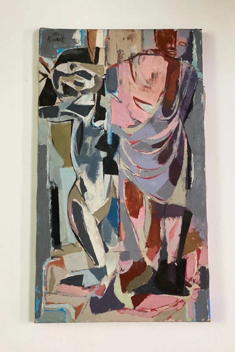 Prometheus and Epimetheus, 1954 acrylic on canvas