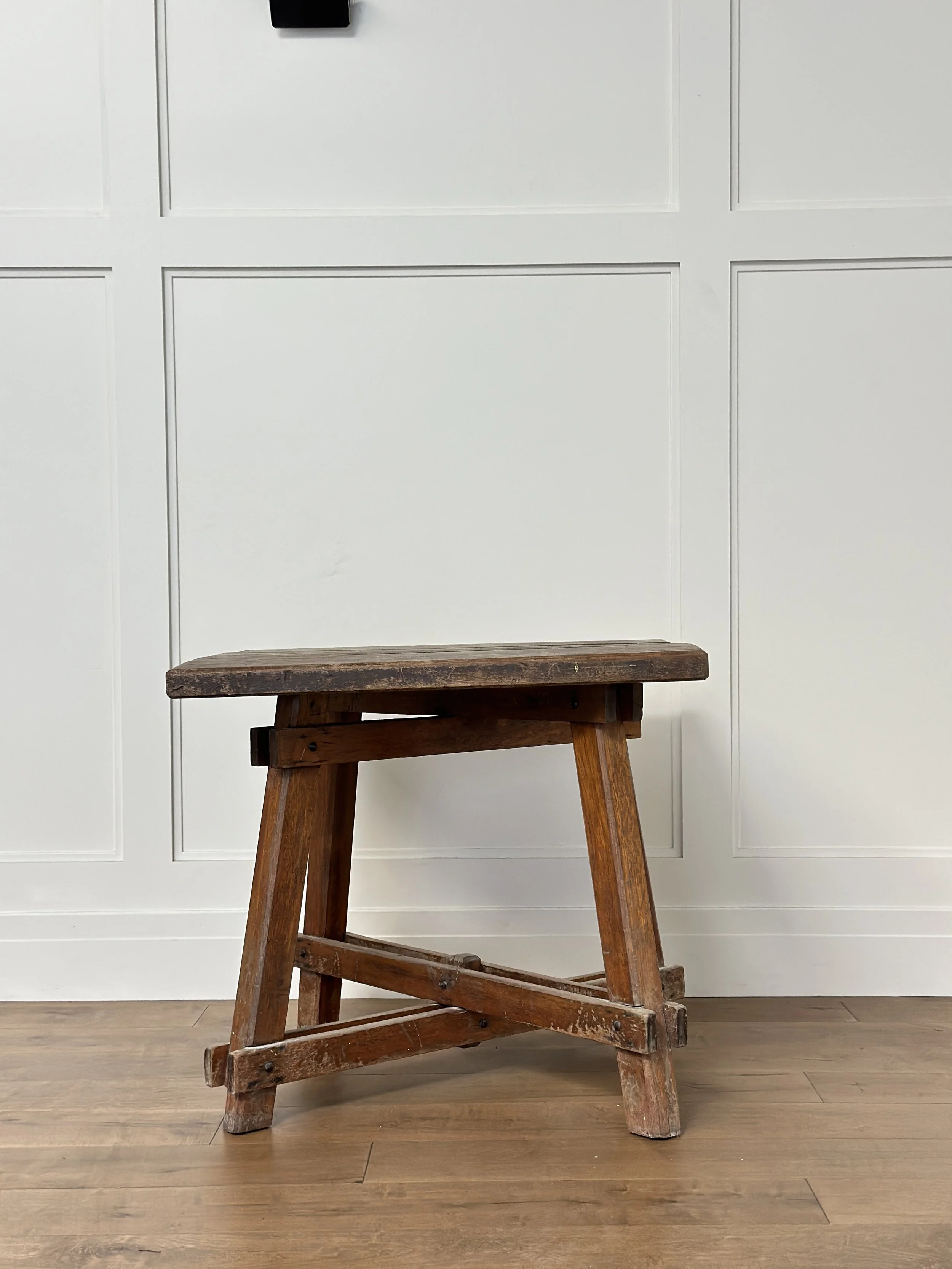 French Table with Amazing Patina, 1940s