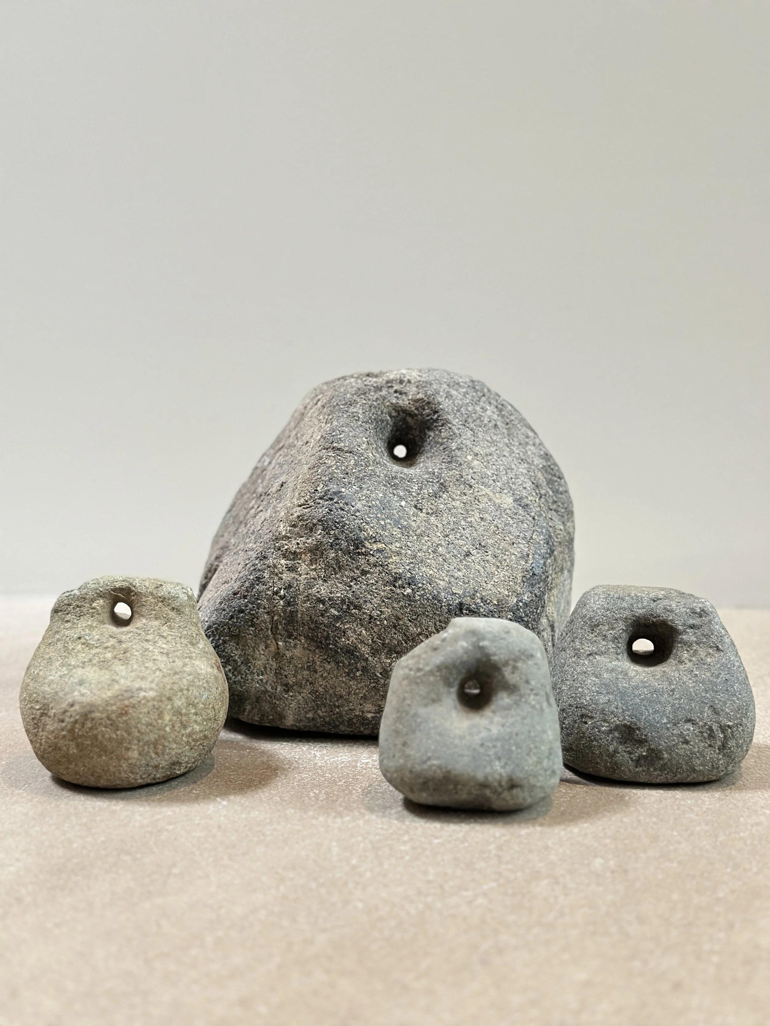 Set of Ancient Chinese Weights in Stone