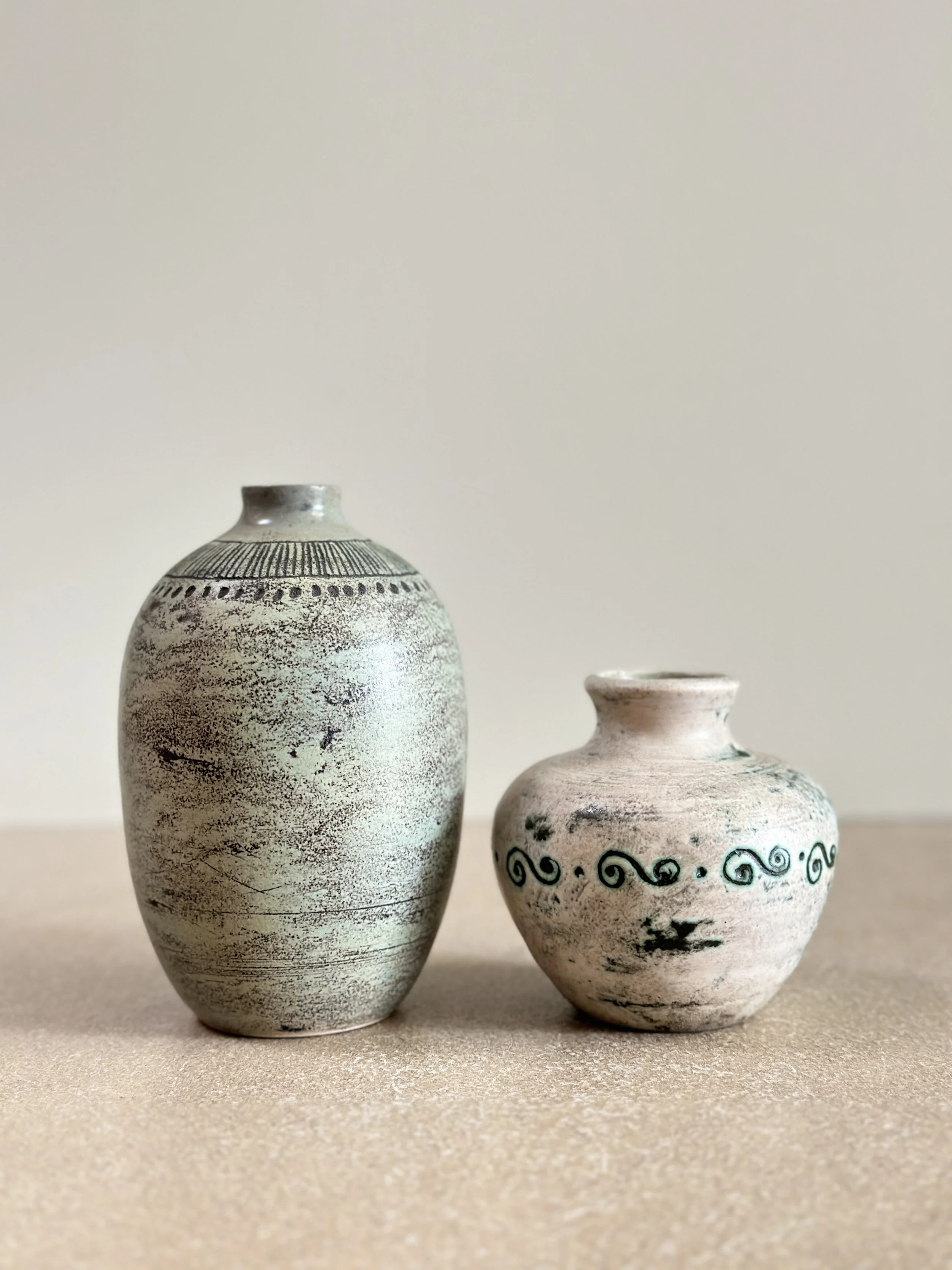 Ceramic Vases by Jacques Blin, France 1950s