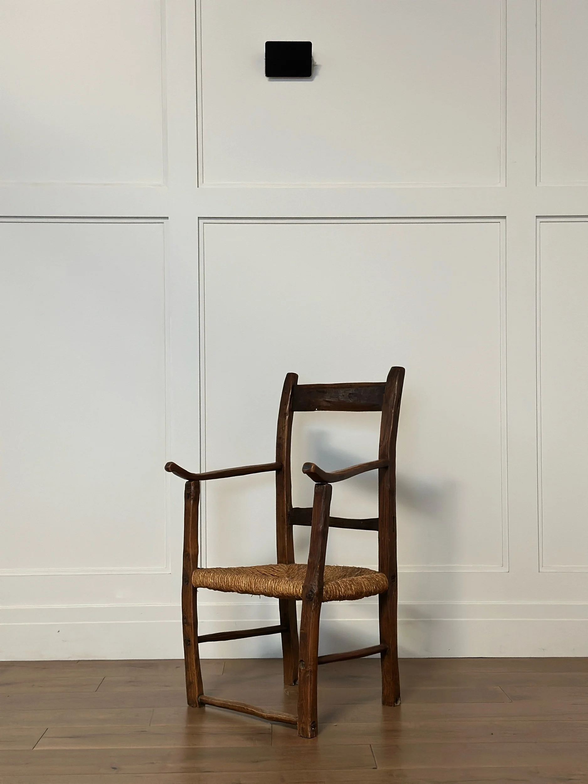 Straw Armchair Folk Art, Savoie, 19th Century
