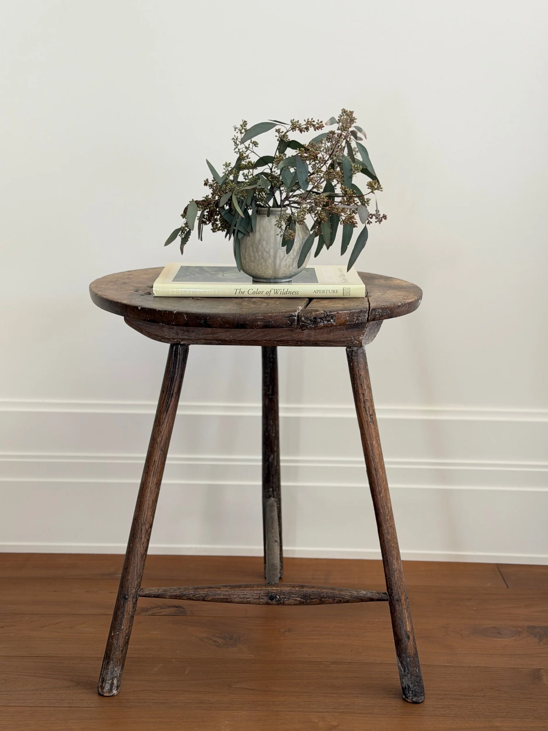 Primitive Cricket Table in Sycamore and Ash, 18th Century