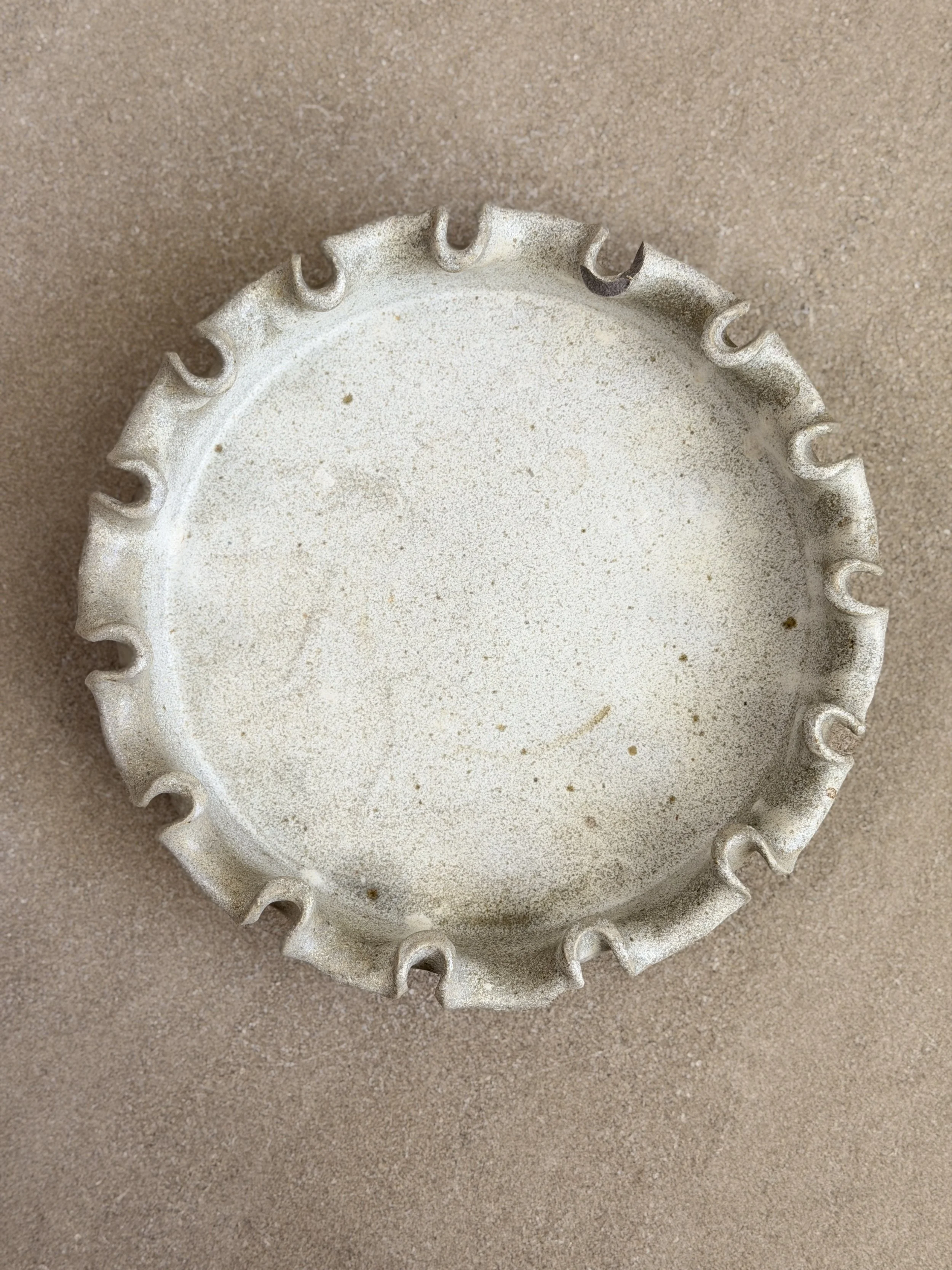 Large Wave Bowl by Arne Bang, Denmark 1930s