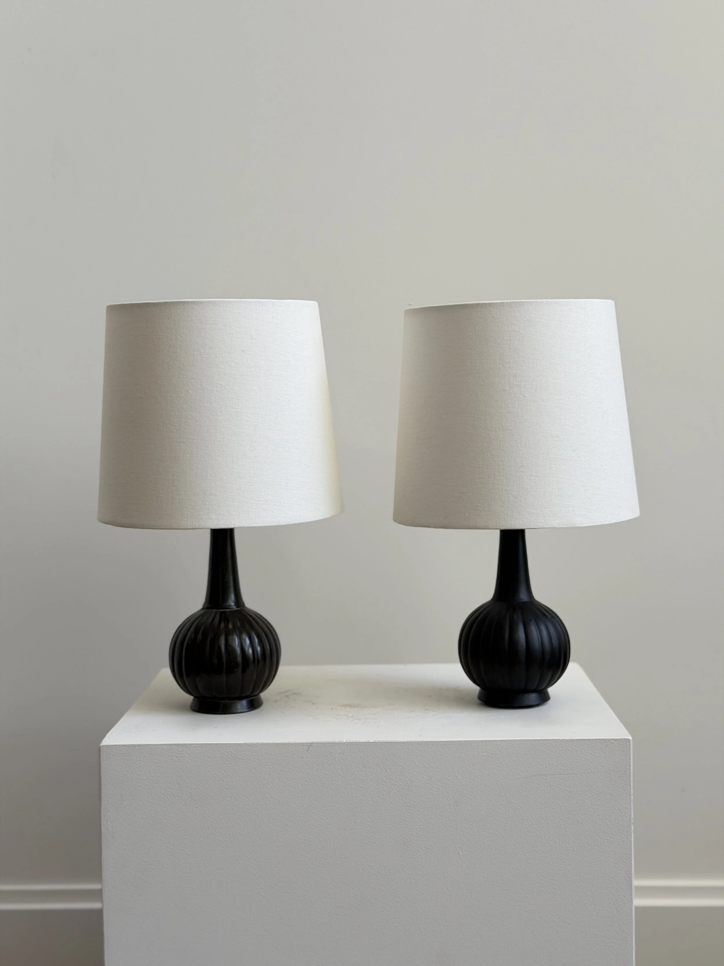 Pair of Small Table Lamps by Just Andersen, Denmark 1930s