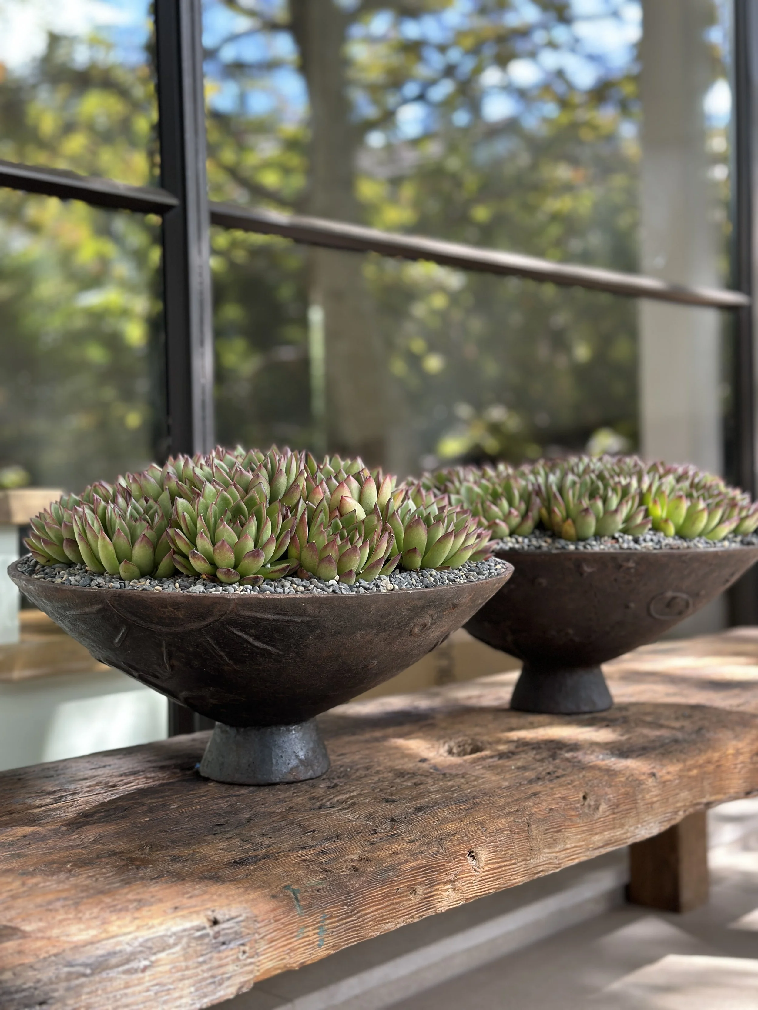 Pair of Swedish Grace Cast Iron Urns by Olof Hult, 1930s