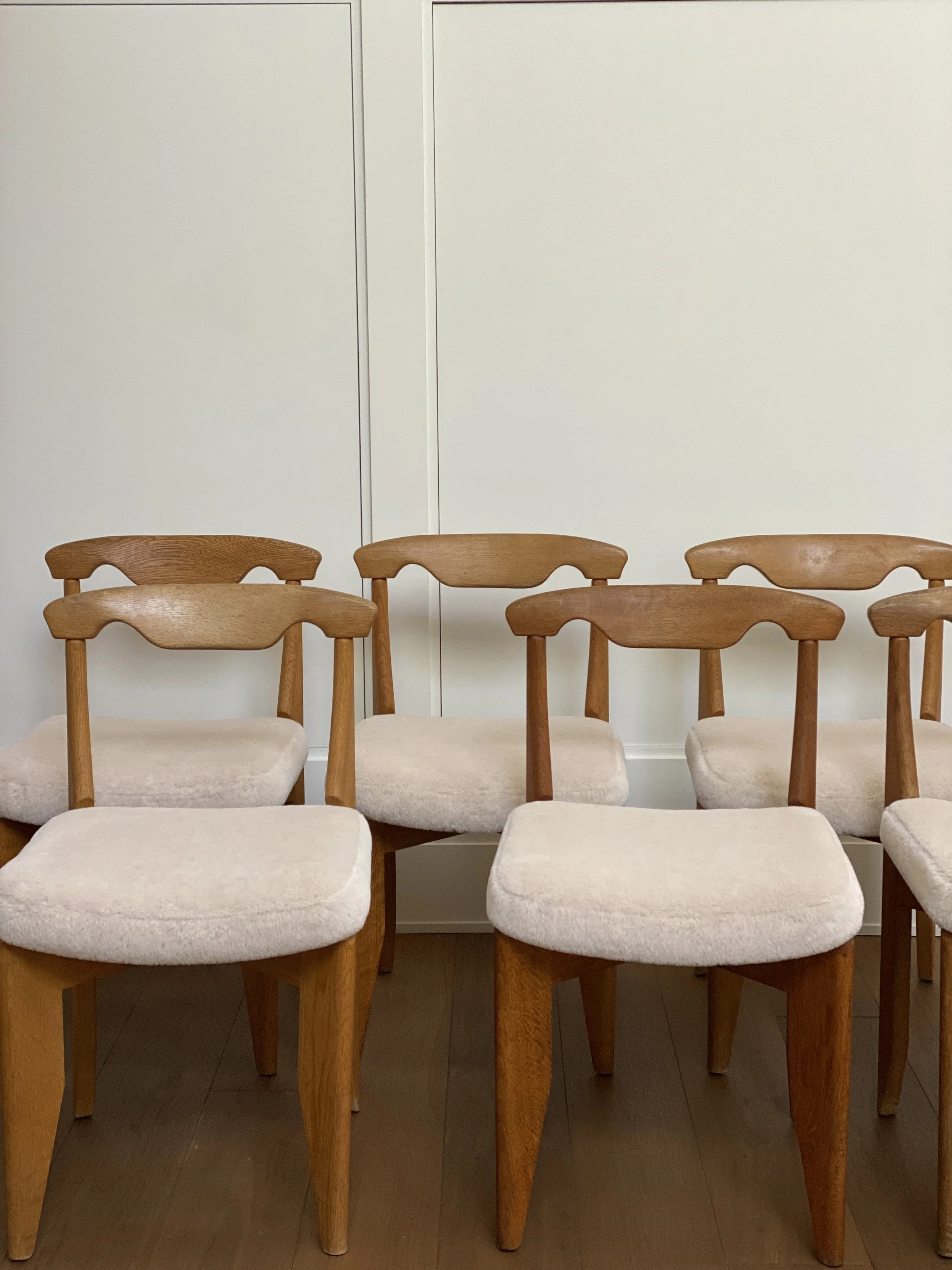Dining Chairs by Guillerme et Chambron, France 1950s COMING SOON