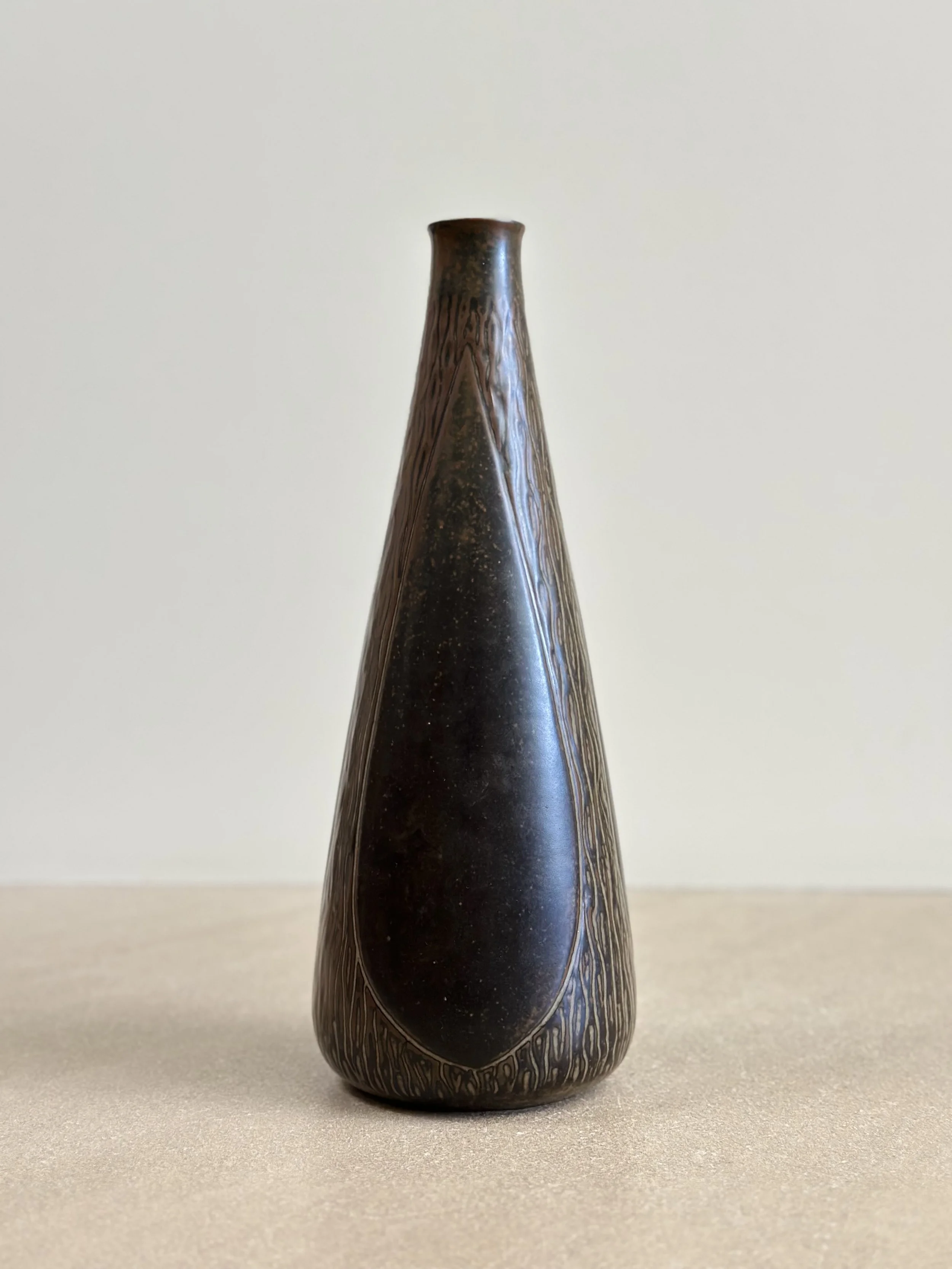 Tall Midcentury Vase by Gerd Bogelund, Denmark