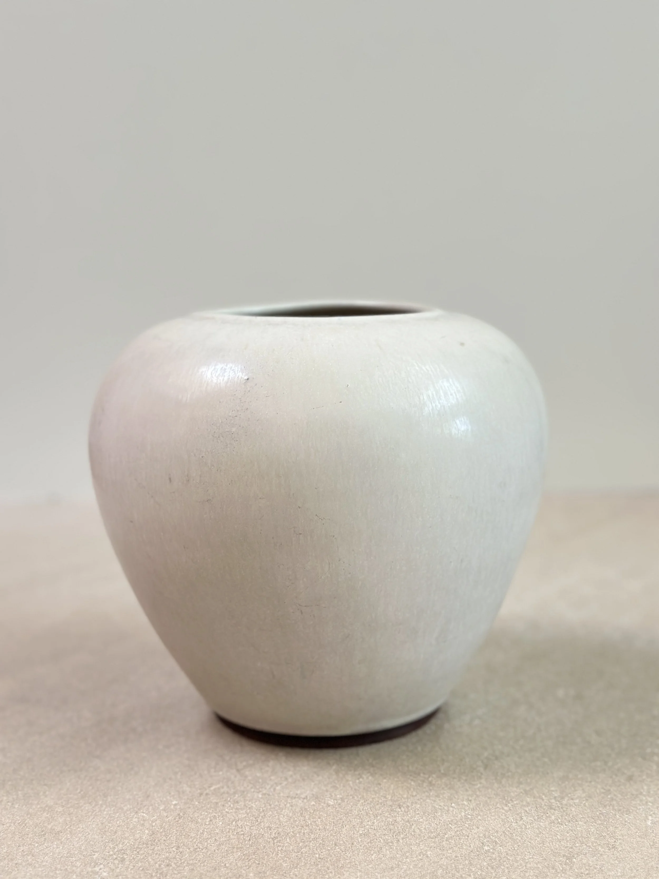 Large Vase in Eggshell Glaze from Saxbo, Denmark