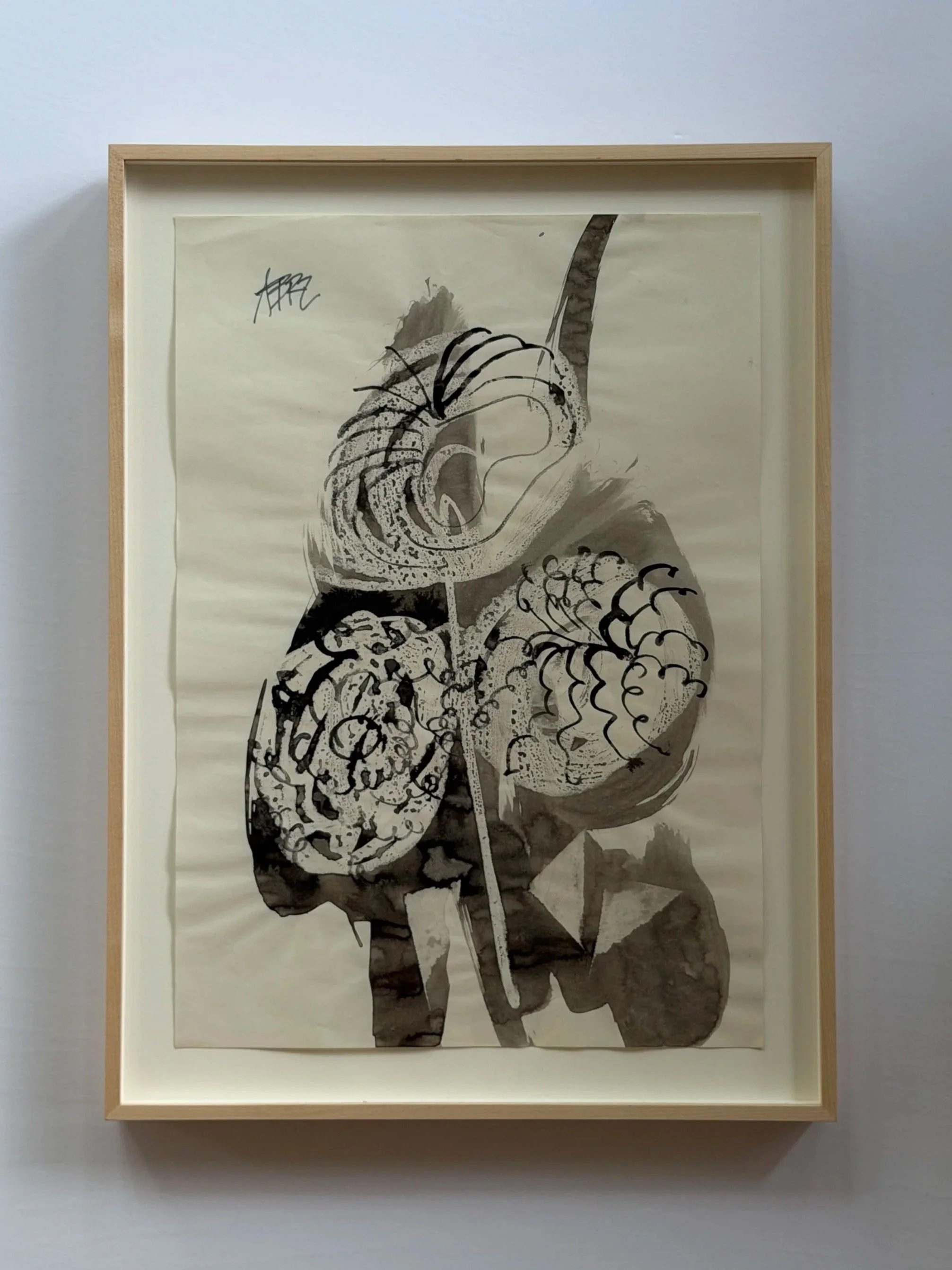 Three Flowers in Ink & Wash by Benjamin Abramowitz
