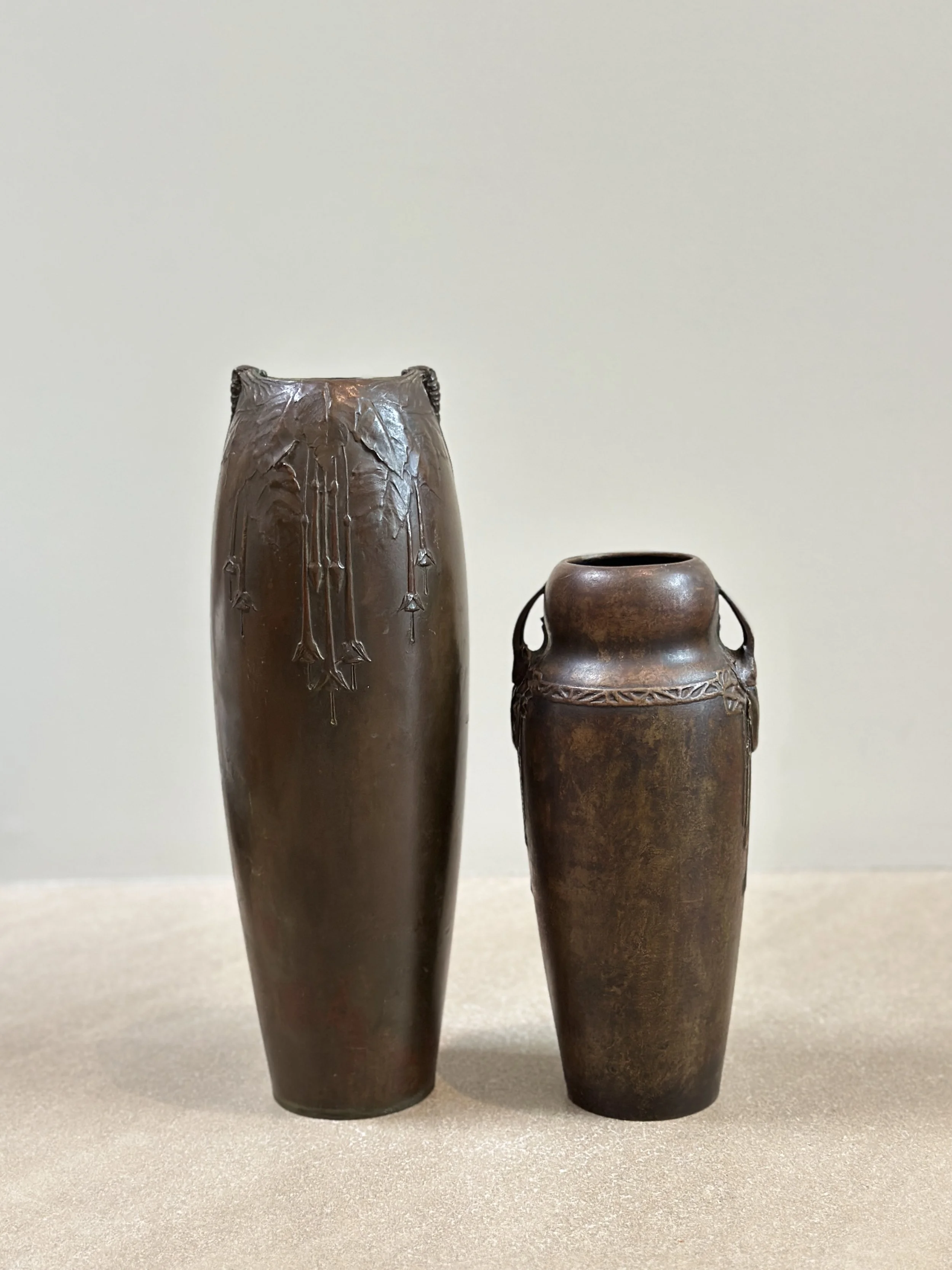 Bronze Vases by Hugo Elmqvist