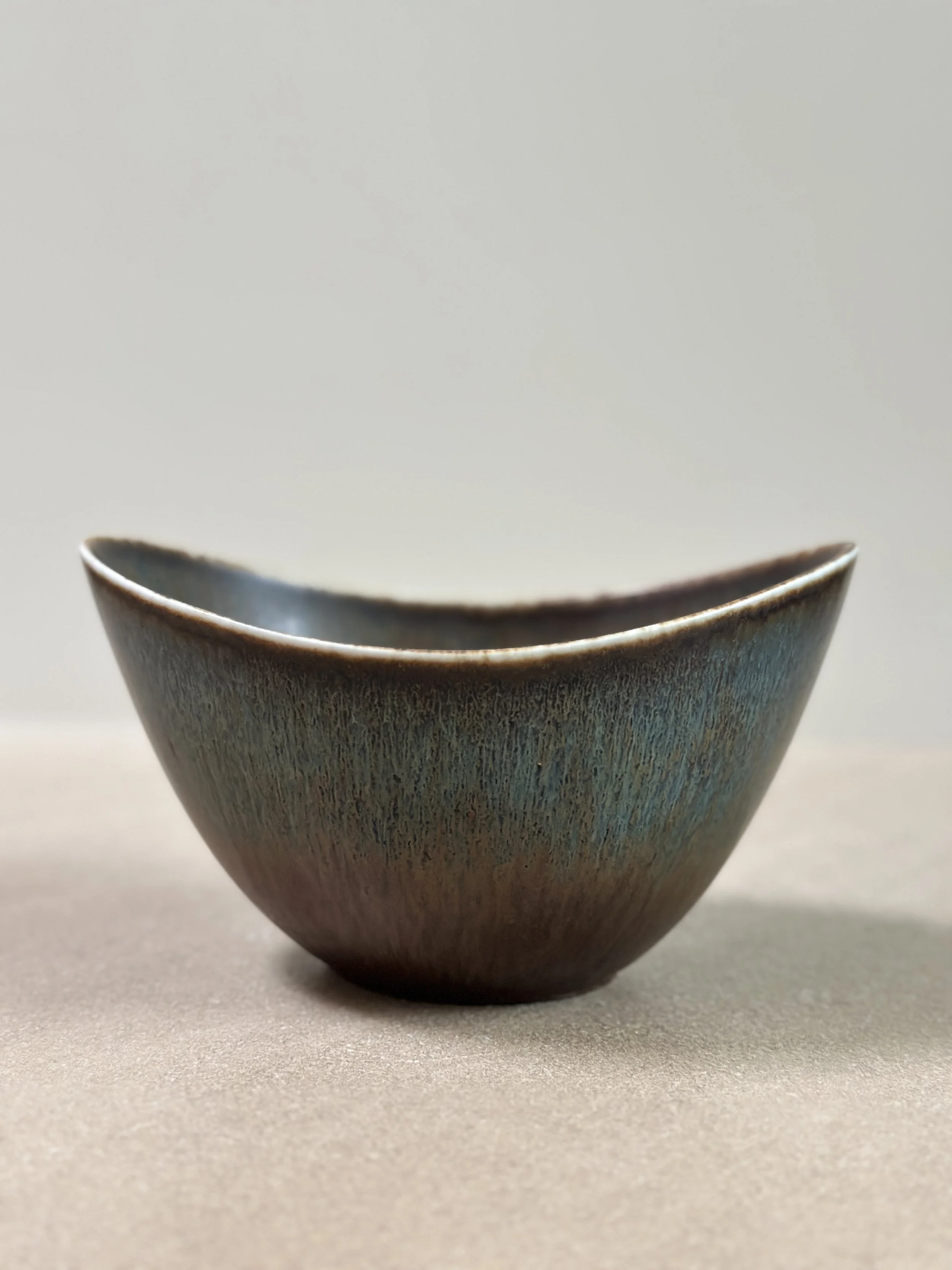 Blue Bowl by Gunnar Nylund, Sweden 1950s
