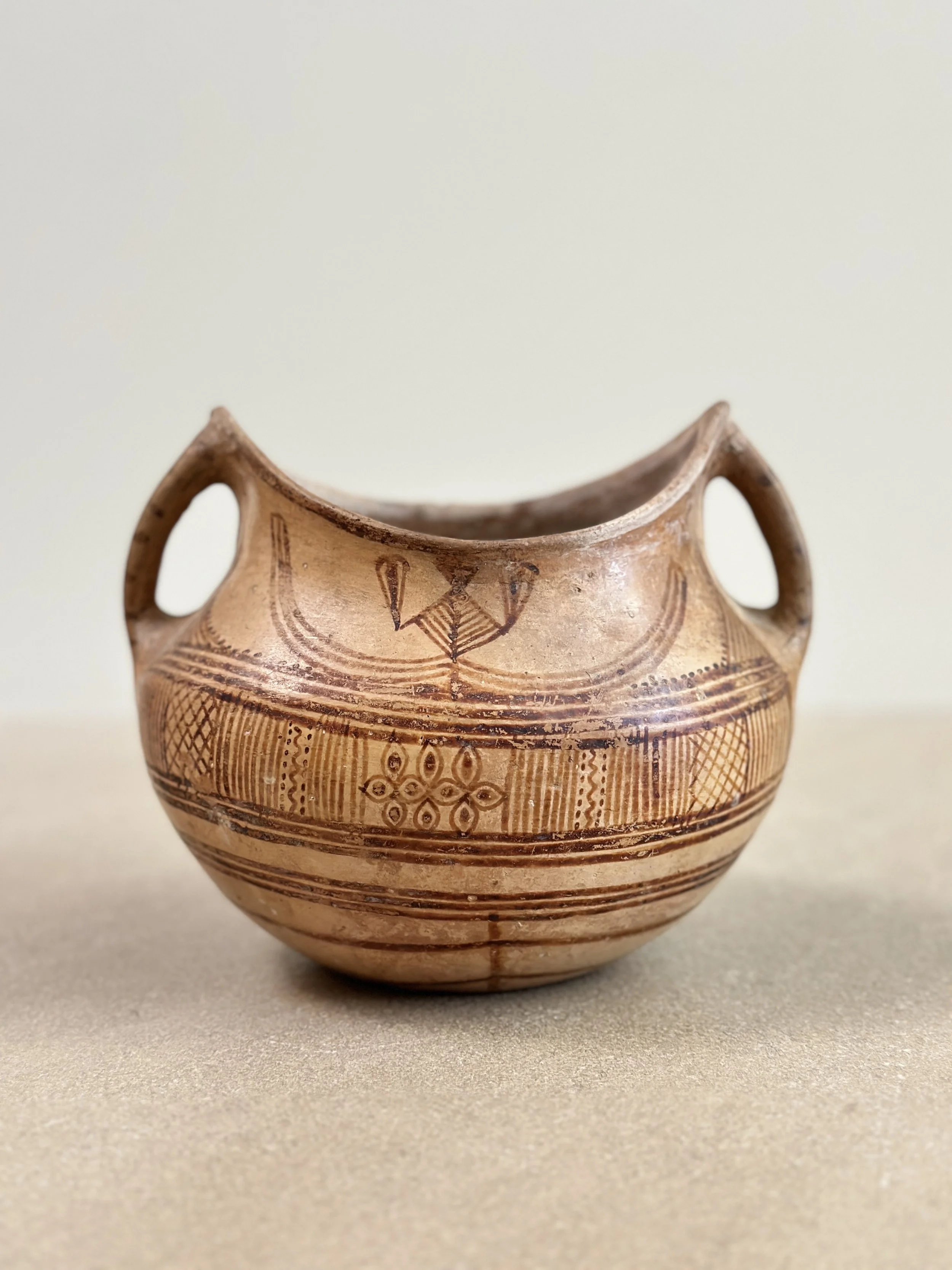 Hand Painted Vendu Moroccan Cup c. 1950